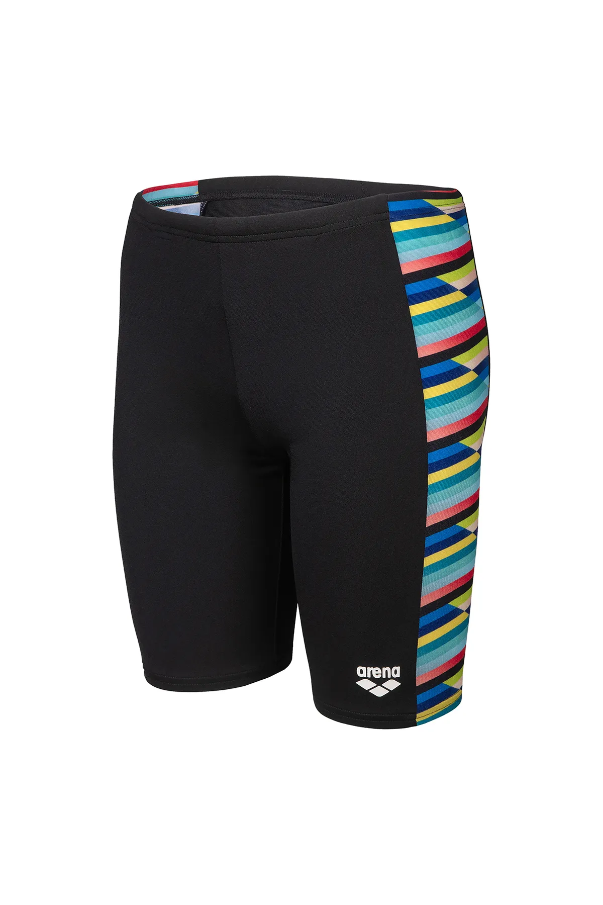 Racing Stripe Swim Jammer Çocuk Siyah Yüzücü Mayosu 009012550 — görsel 1