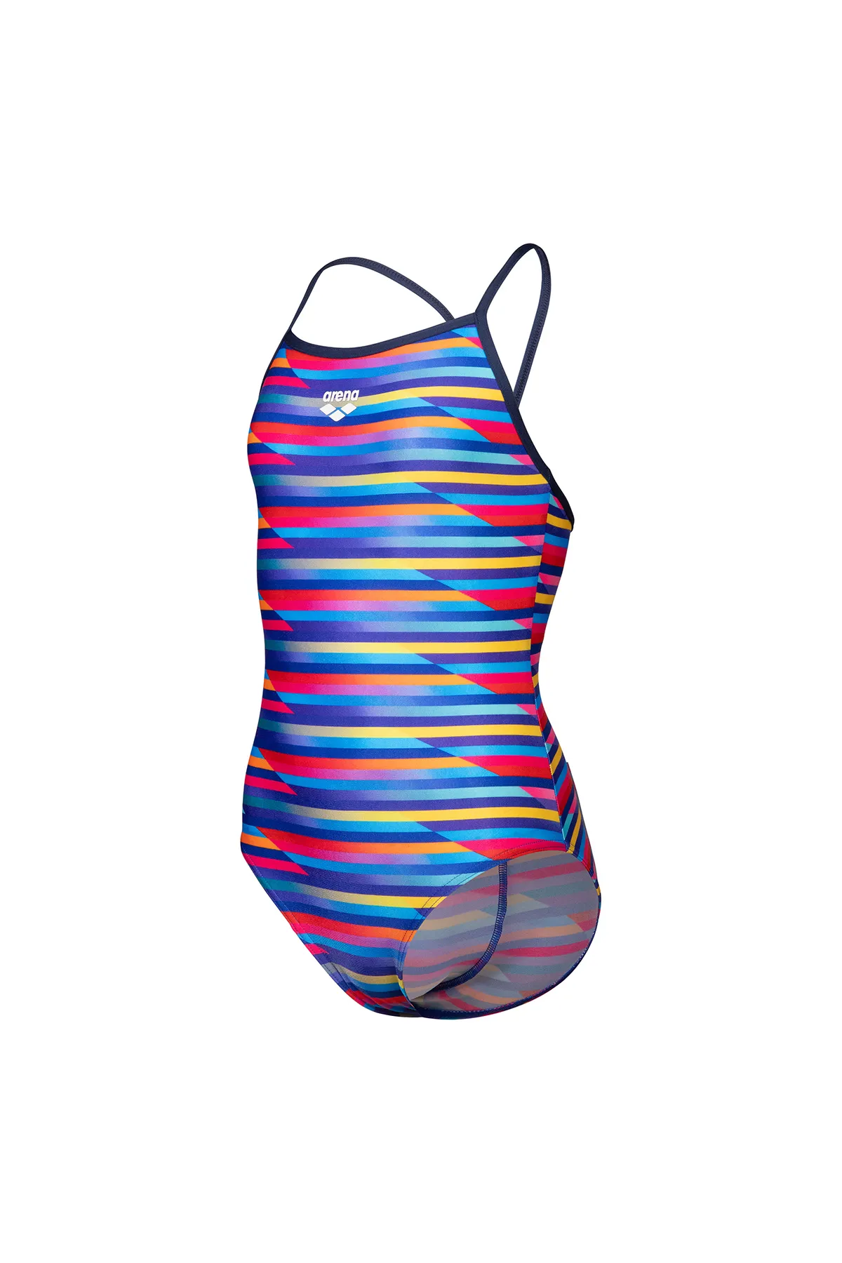 Racing Stripe Swimsuit Lightdrop Back Çocuk Çok Renkli Yüzücü Mayosu 009006570 — görsel 1
