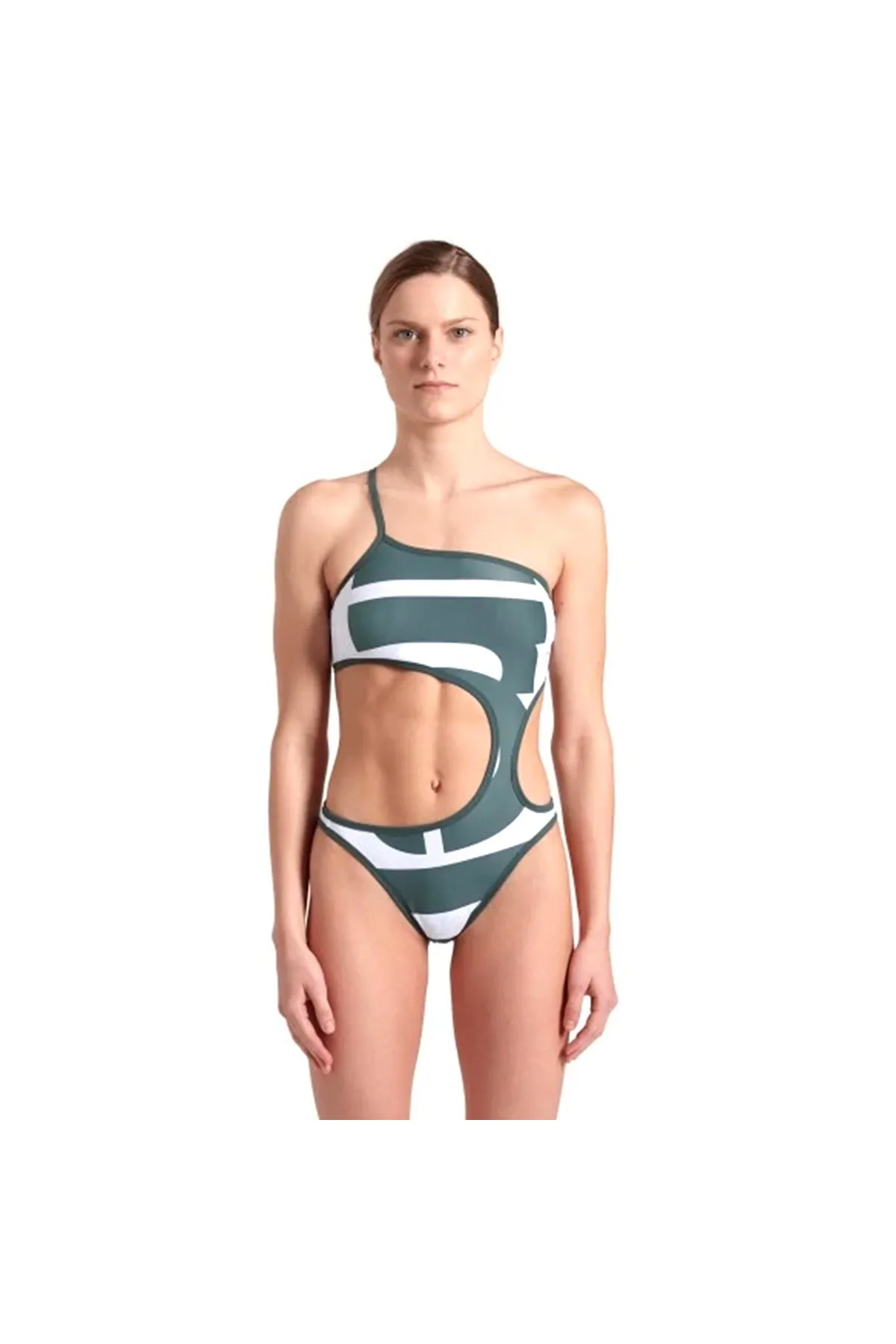 Swimsuitalysingle Shoulder Kadın Yüzücü Mayo 007049616 — görsel 1