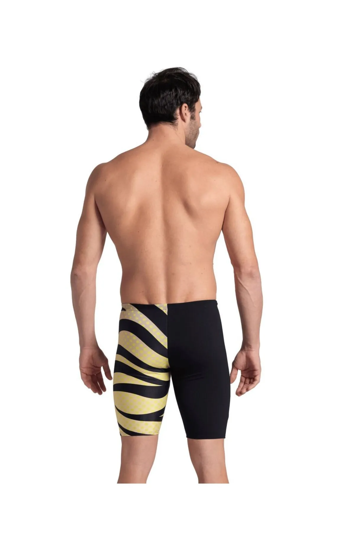 MEN'S ARENA MULTI STRIPES SWIM JAMMER/BLACK-WHITE erkek mayosu — görsel 2