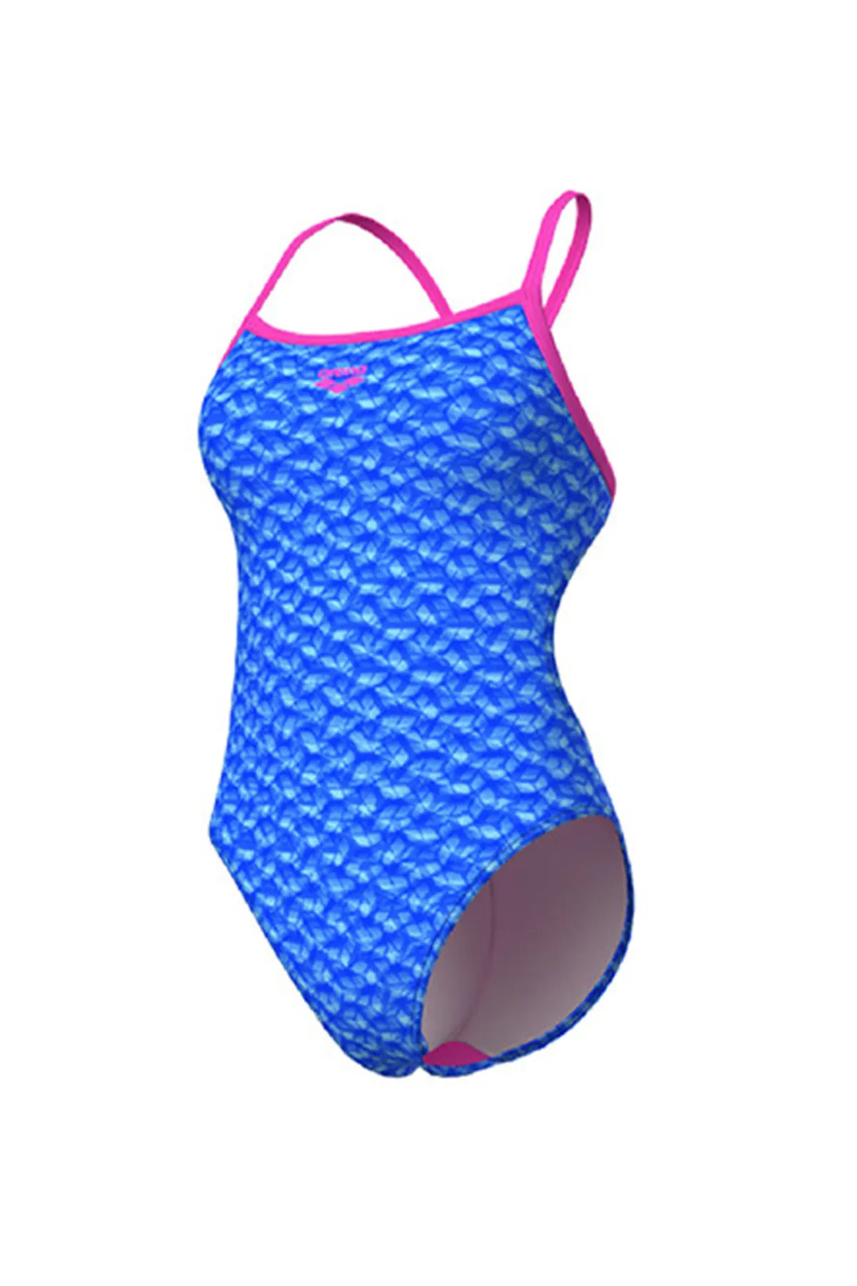 W Monogram Swimsuit Challenge Back Kadın Antrenman Mayosu — görsel 1