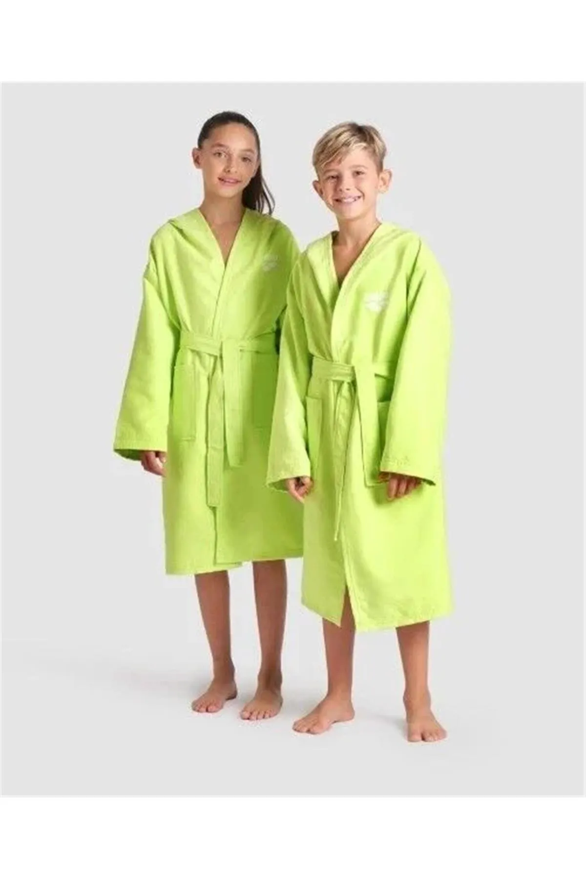 ZEAL JR ROBE/ARCTIC LIME-WHITE ÇOCUK BORNOZU — görsel 1
