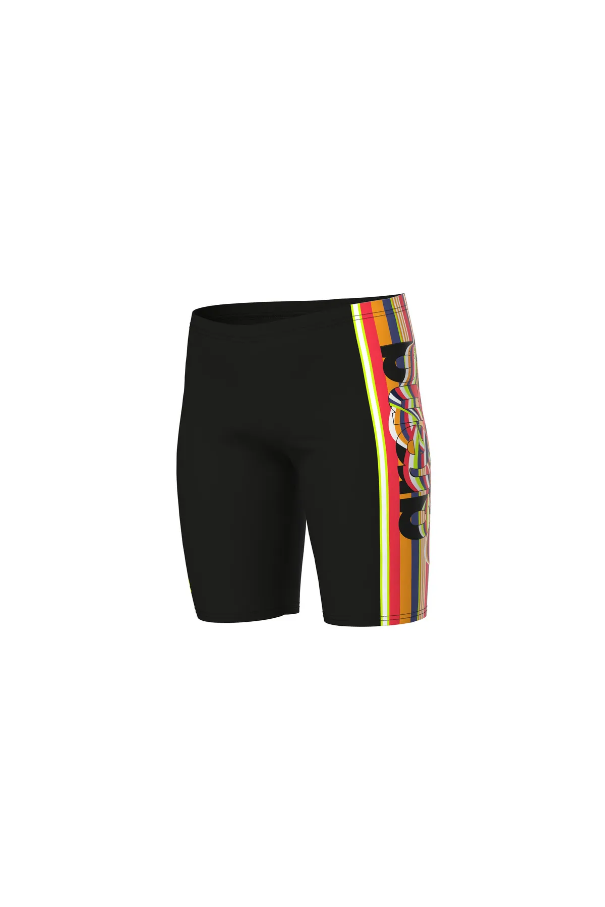 BOY'S ARENA PALETTE SWIM JAMMER/BLACK-CALYPSO CORAL MULTI ERKEK ÇOCUK MAYOSU — görsel 1