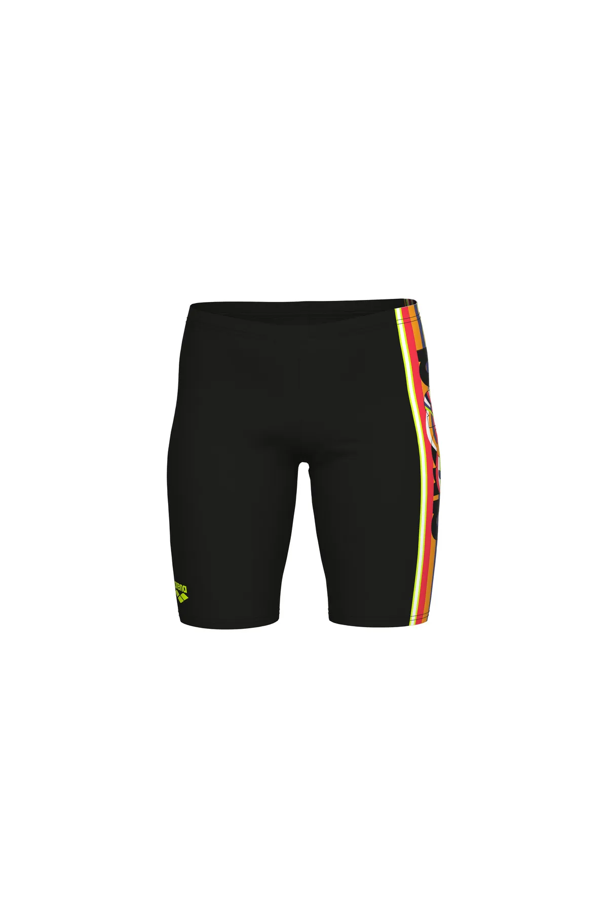 BOY'S ARENA PALETTE SWIM JAMMER/BLACK-CALYPSO CORAL MULTI ERKEK ÇOCUK MAYOSU — görsel 3