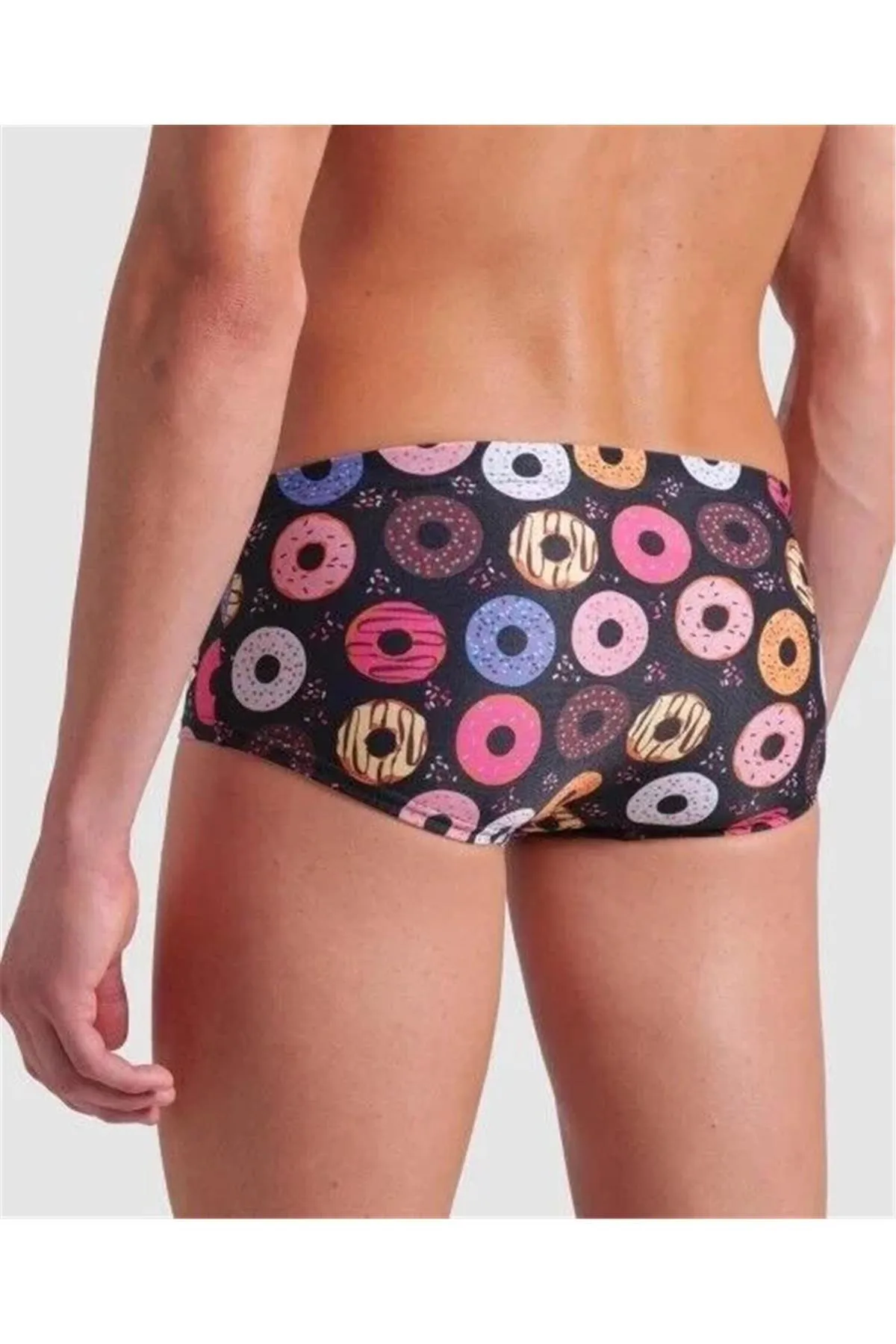 MENS ARENA DONUTS LOW WAIST SHORT FUNNY PRINTS ERKEK YÜZÜCÜ MAYOSU — görsel 2