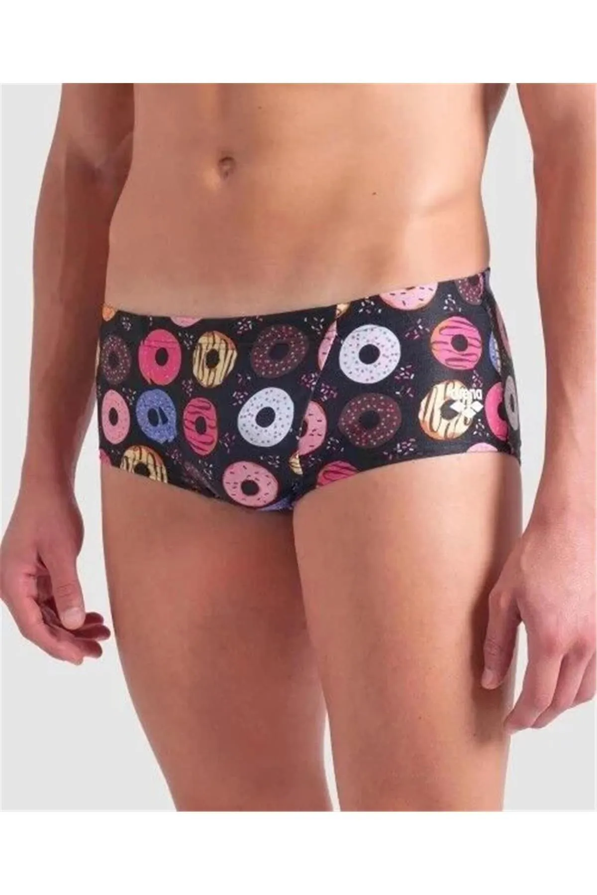 MENS ARENA DONUTS LOW WAIST SHORT FUNNY PRINTS ERKEK YÜZÜCÜ MAYOSU — görsel 1