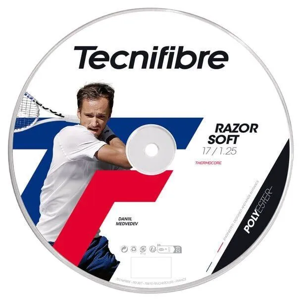 Tecnifibre Bob Reel Razor Soft 1.25 siyah Rulo Kordaj — görsel 1