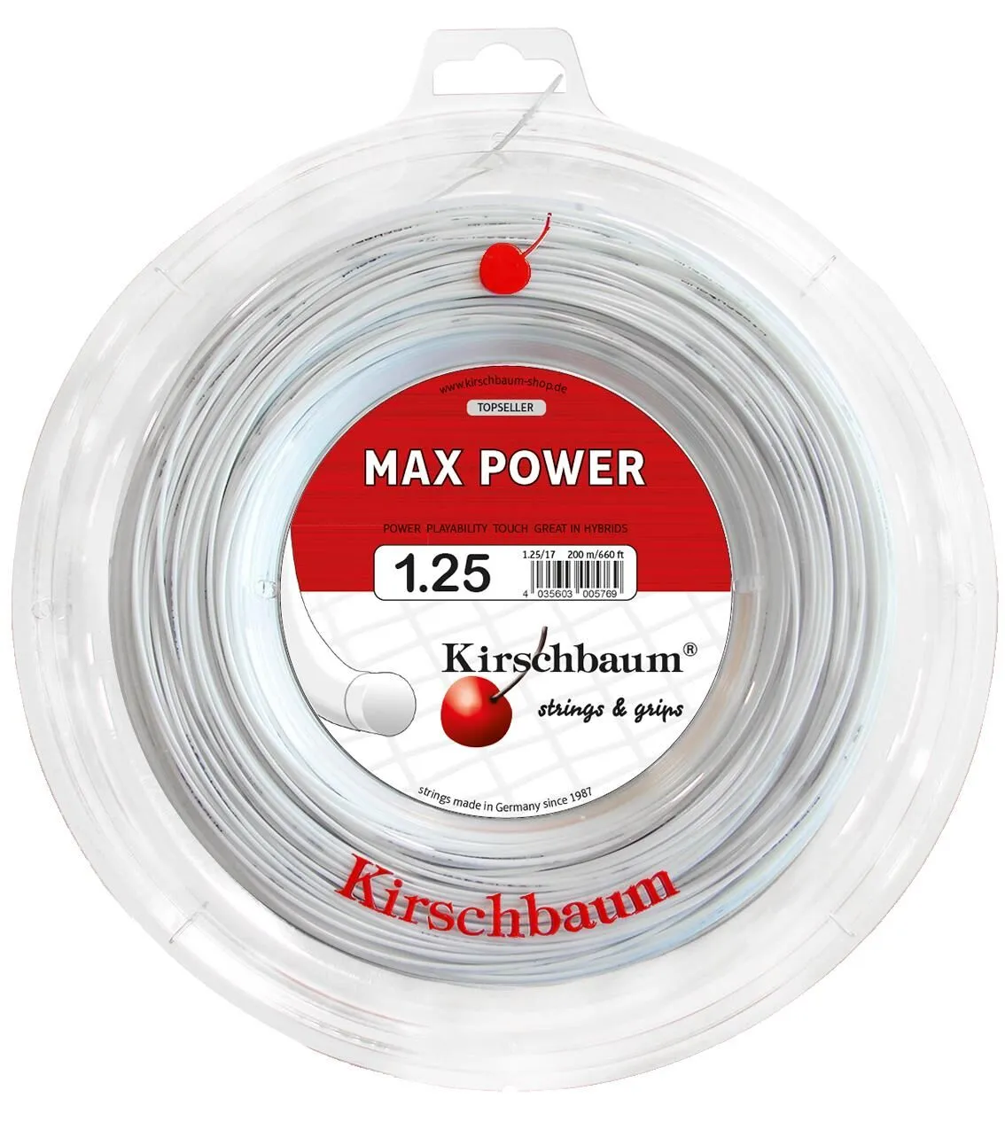 Kirschbaum Max Power Beyaz 200m — görsel 1