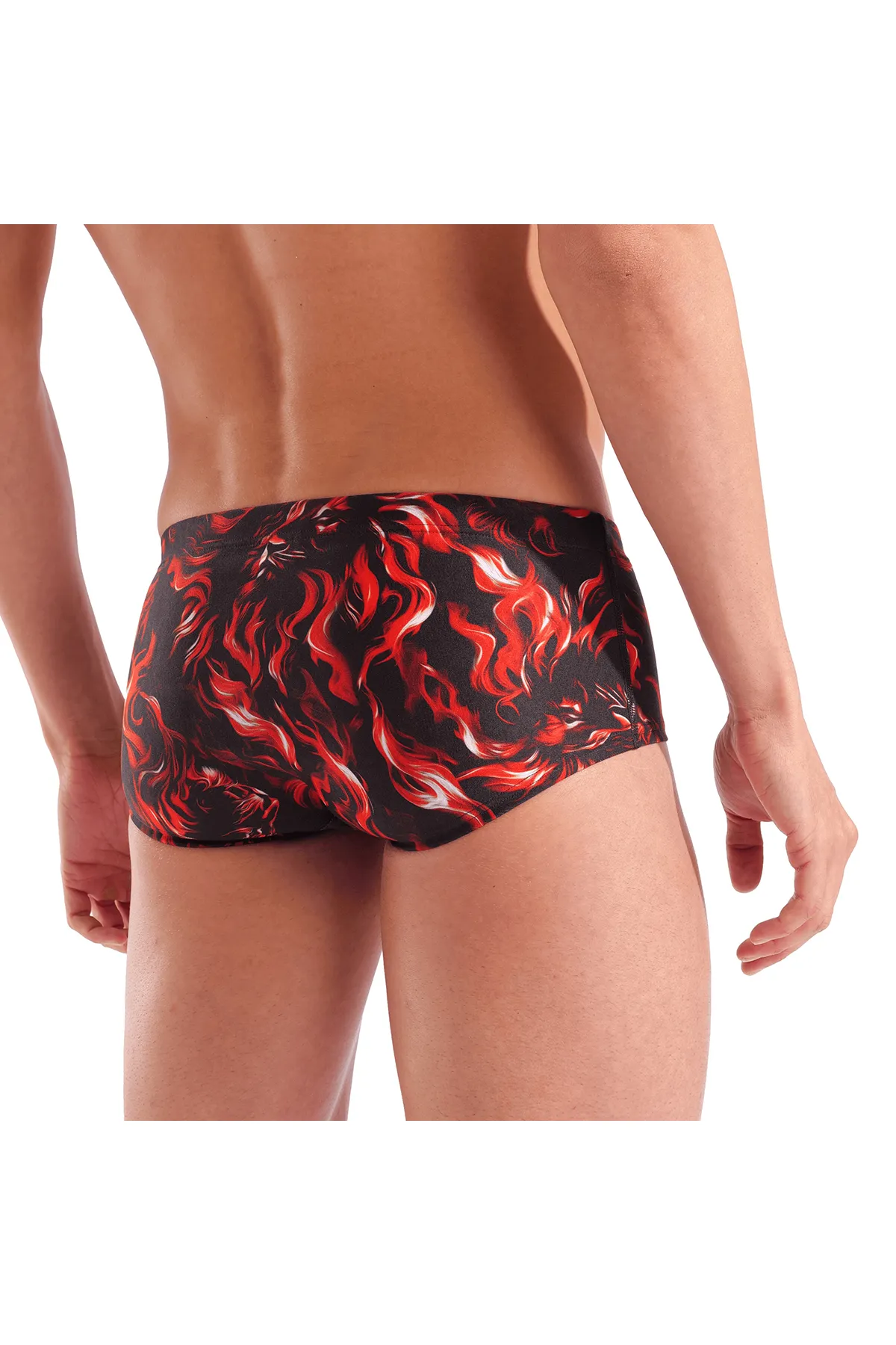 Graphic Swim Low Waist Short Indomitus Erkek Siyah Yüzücü Mayosu 010766550 — görsel 4