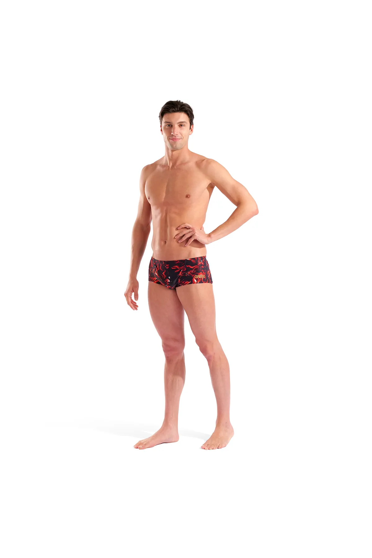 Graphic Swim Low Waist Short Indomitus Erkek Siyah Yüzücü Mayosu 010766550 — görsel 5