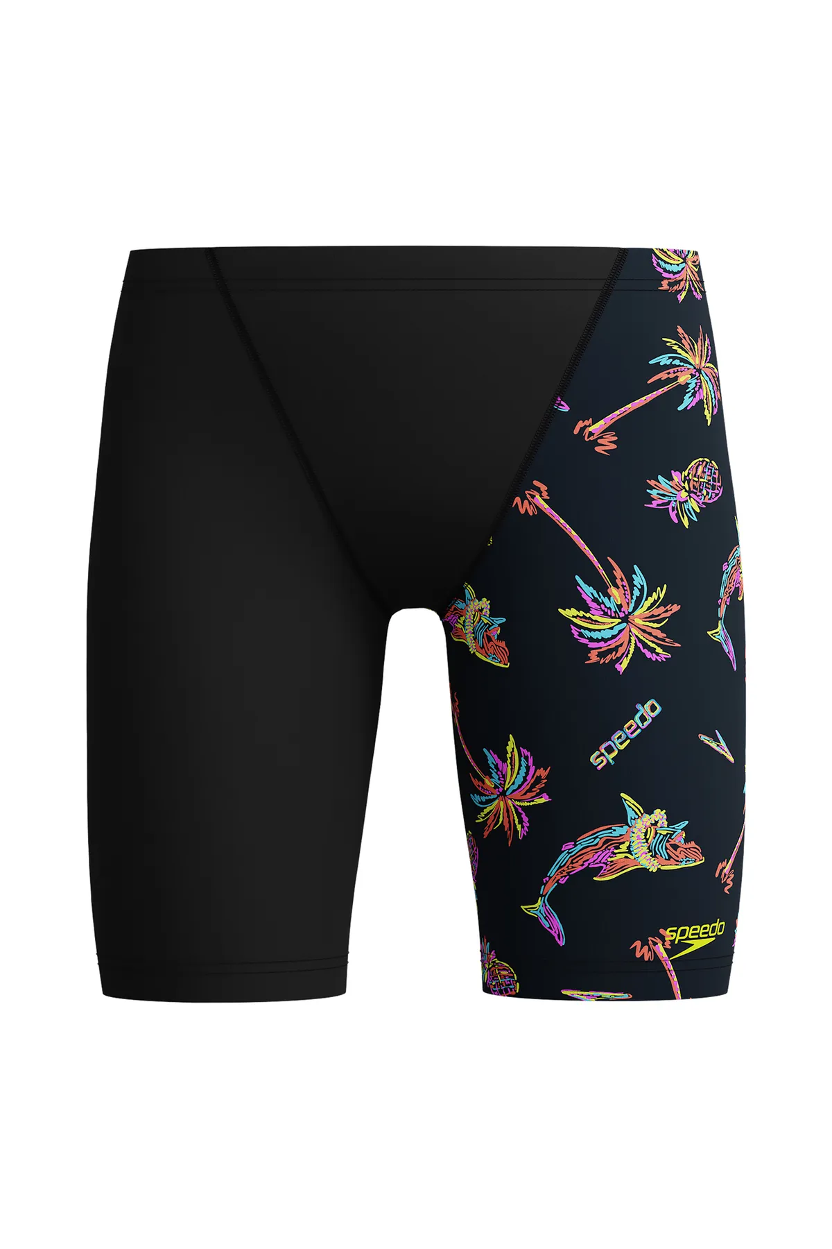 Siyah Erkek Çocuk Yüzücü Mayosu 8-00316118121-SPEEDO ALV LEG V CUT — görsel 4