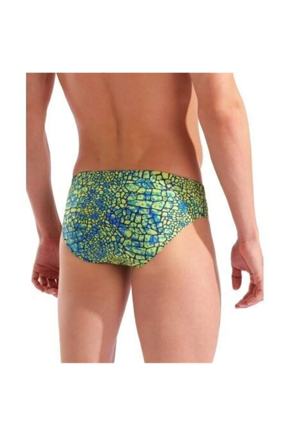 MEN'S SNAKESKIN SWIM BRIEFS/GREEN MULTI ERKEK YÜZÜCÜ MAYOSU — görsel 5