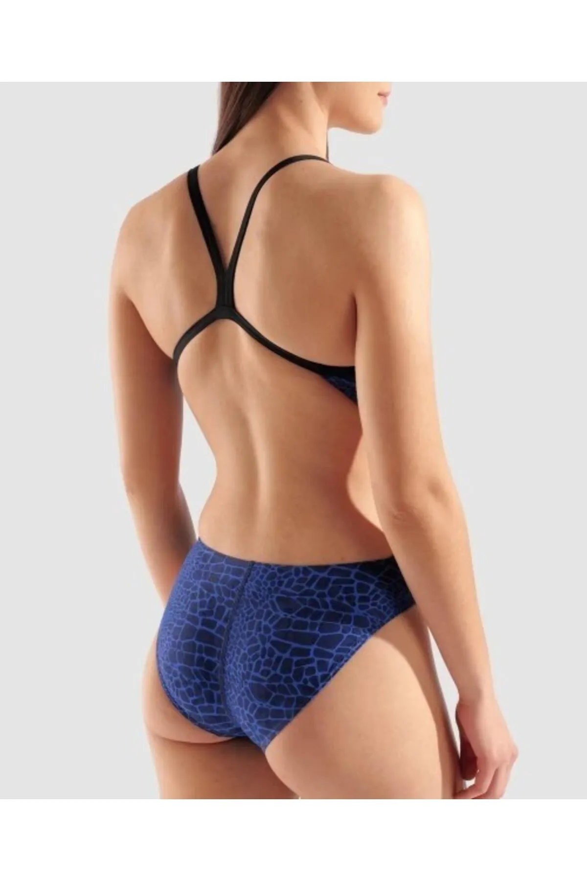 W SNAKE SKIN SWIMSUIT CHALLENGE/BLACK-TEAM R — görsel 5