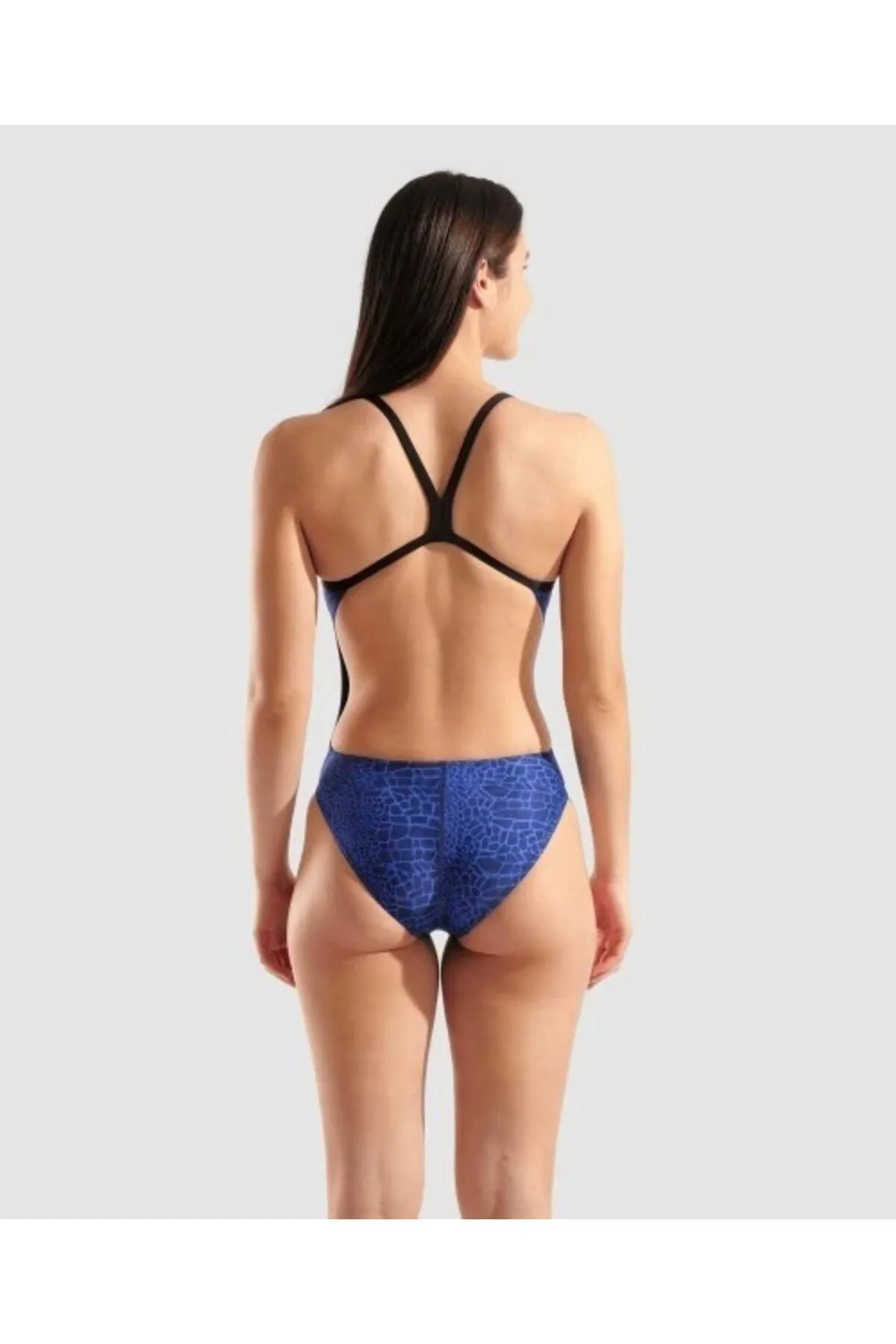 W SNAKE SKIN SWIMSUIT CHALLENGE/BLACK-TEAM R — görsel 2