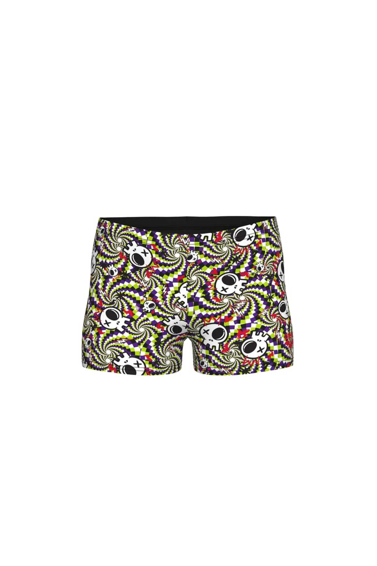 BOY'S FUN SKULLS SWIM SHORT MULTI BLACK-BLACK — görsel 3