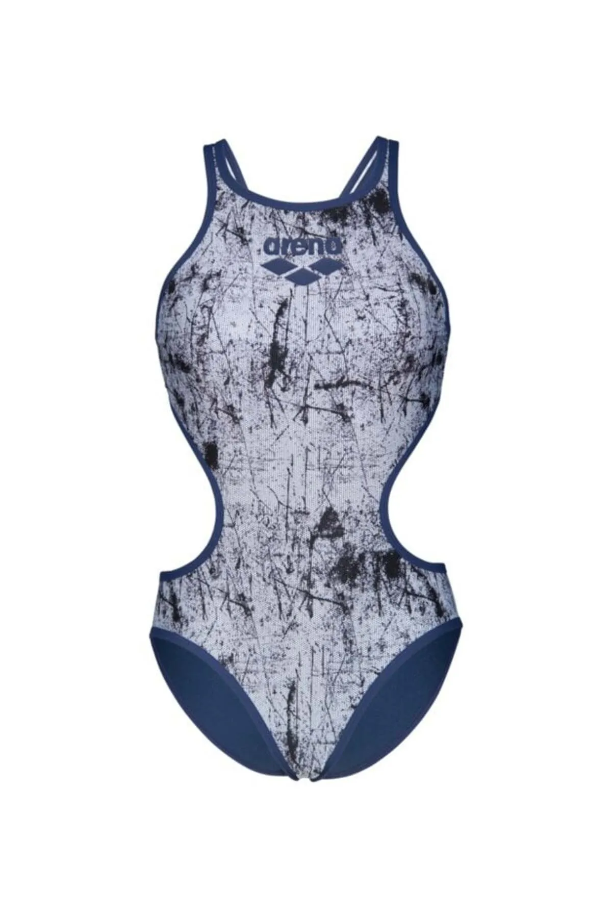WOMEN'S ONE LACQUER ONE PIECE MULTI WHITE-NAVY — görsel 1
