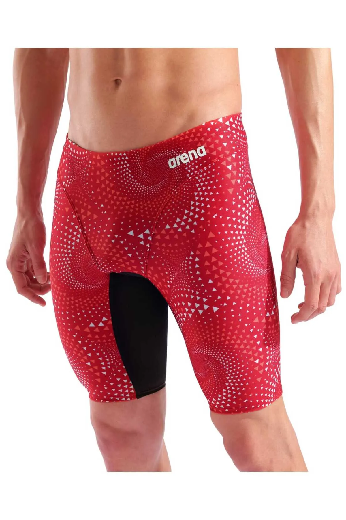 MEN'S FIREFLOW SWIM JAMMER BLACK-TEAM RED — görsel 8