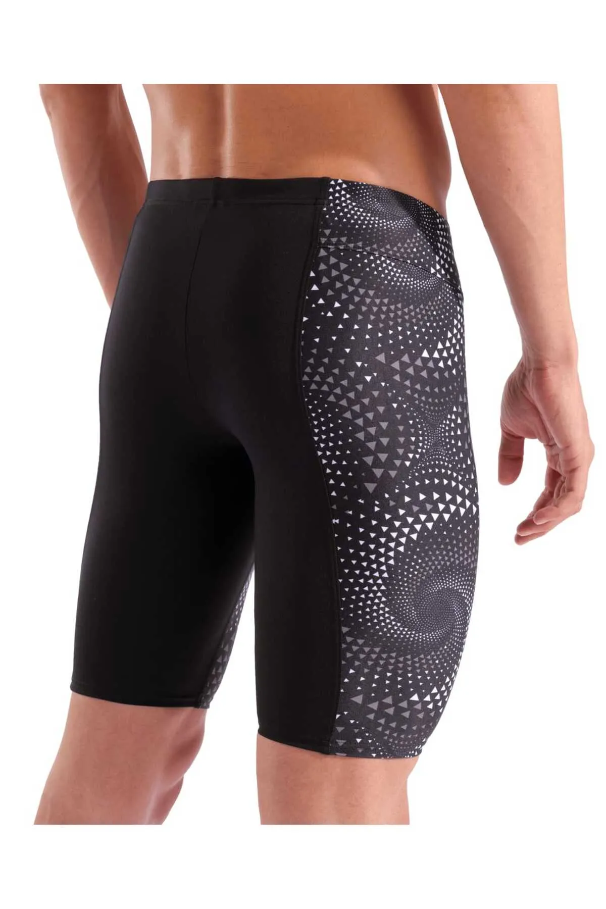 MEN'S FIREFLOW SWIM JAMMER BLACK-TEAM BLACK — görsel 5