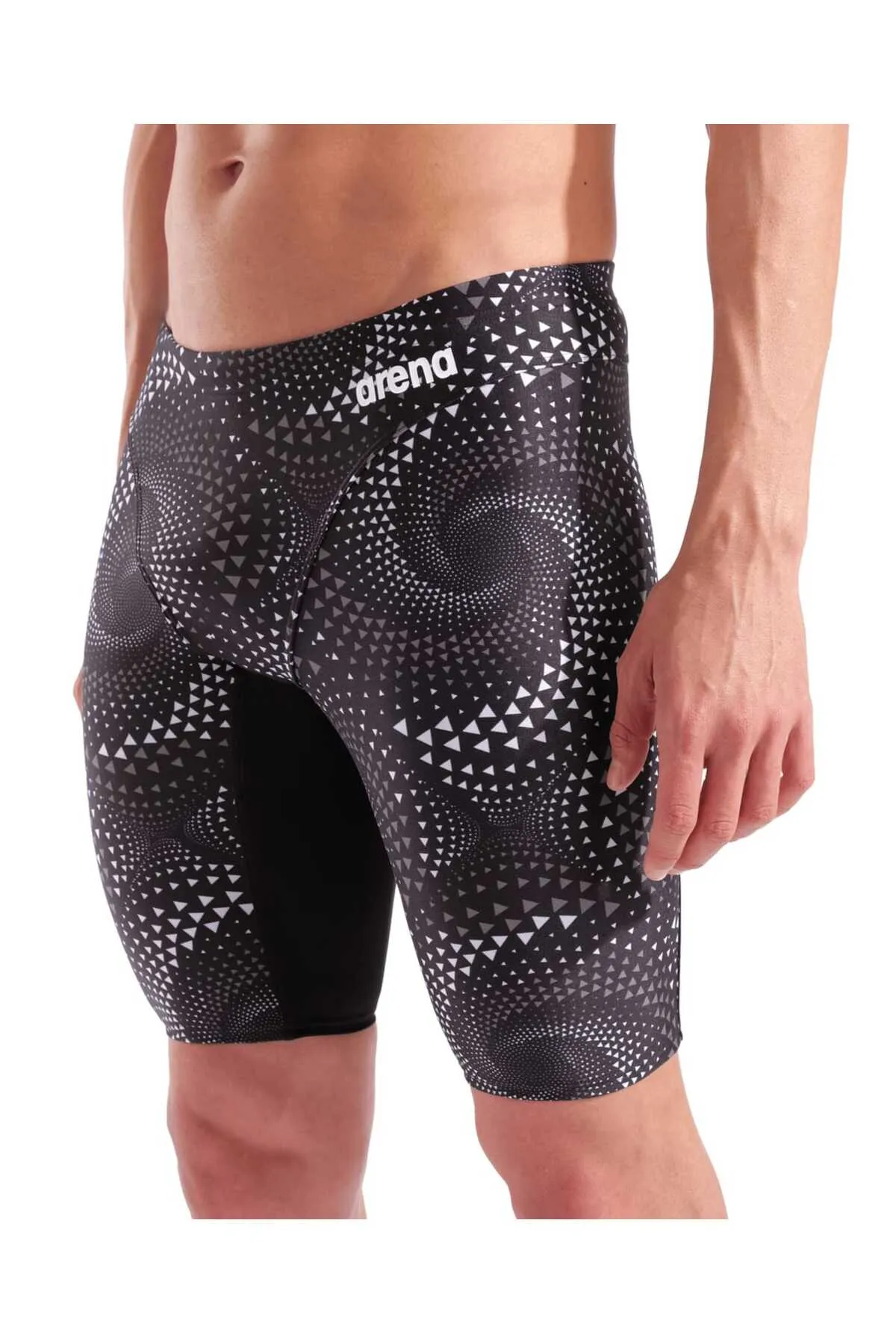 MEN'S FIREFLOW SWIM JAMMER BLACK-TEAM BLACK — görsel 4