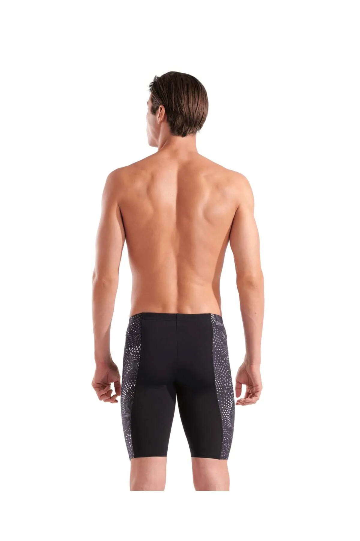 MEN'S FIREFLOW SWIM JAMMER BLACK-TEAM BLACK — görsel 2