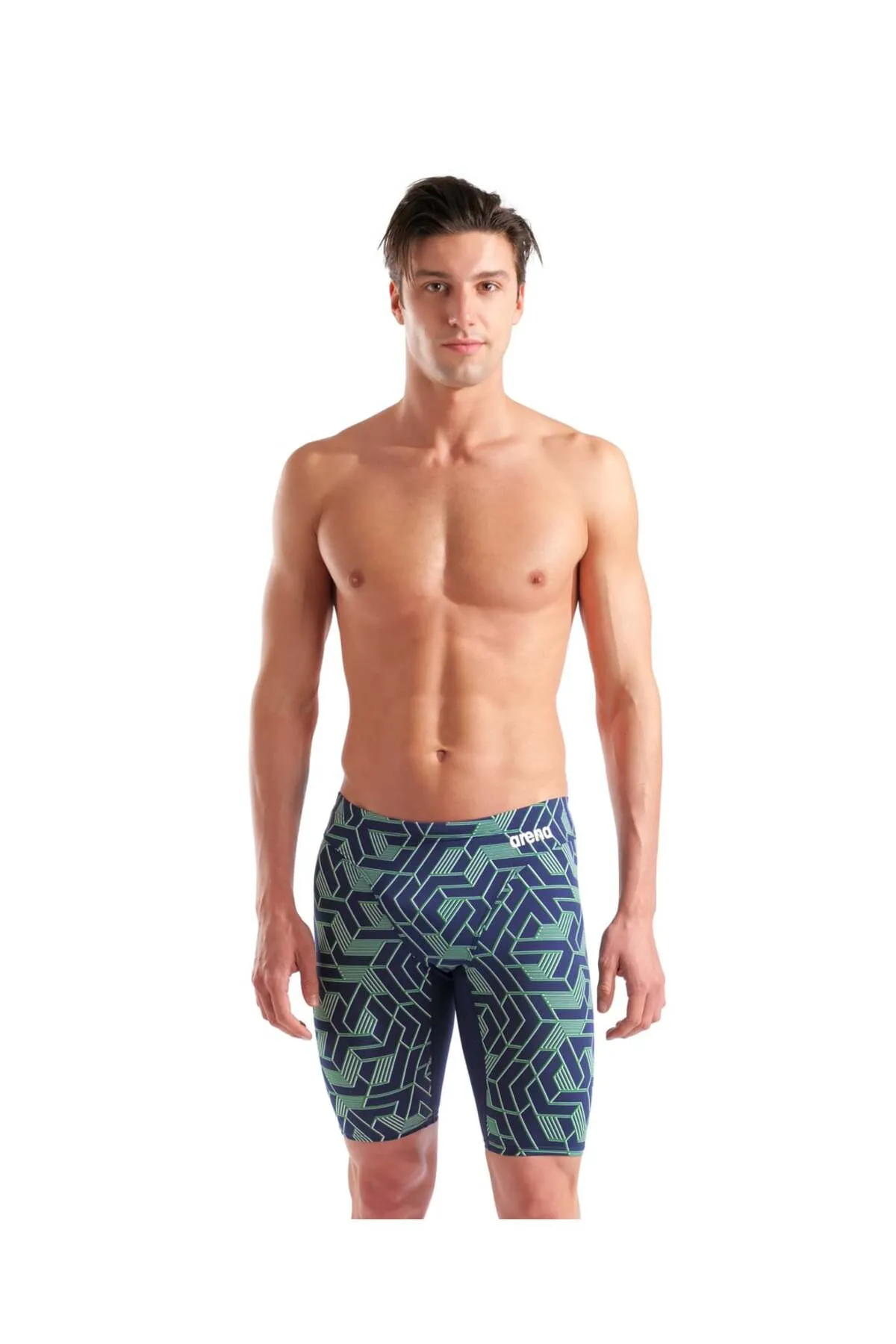 MEN'S ESCAPE SWIM JAMMER NAVY-TEAM BLUE GREEN — görsel 3