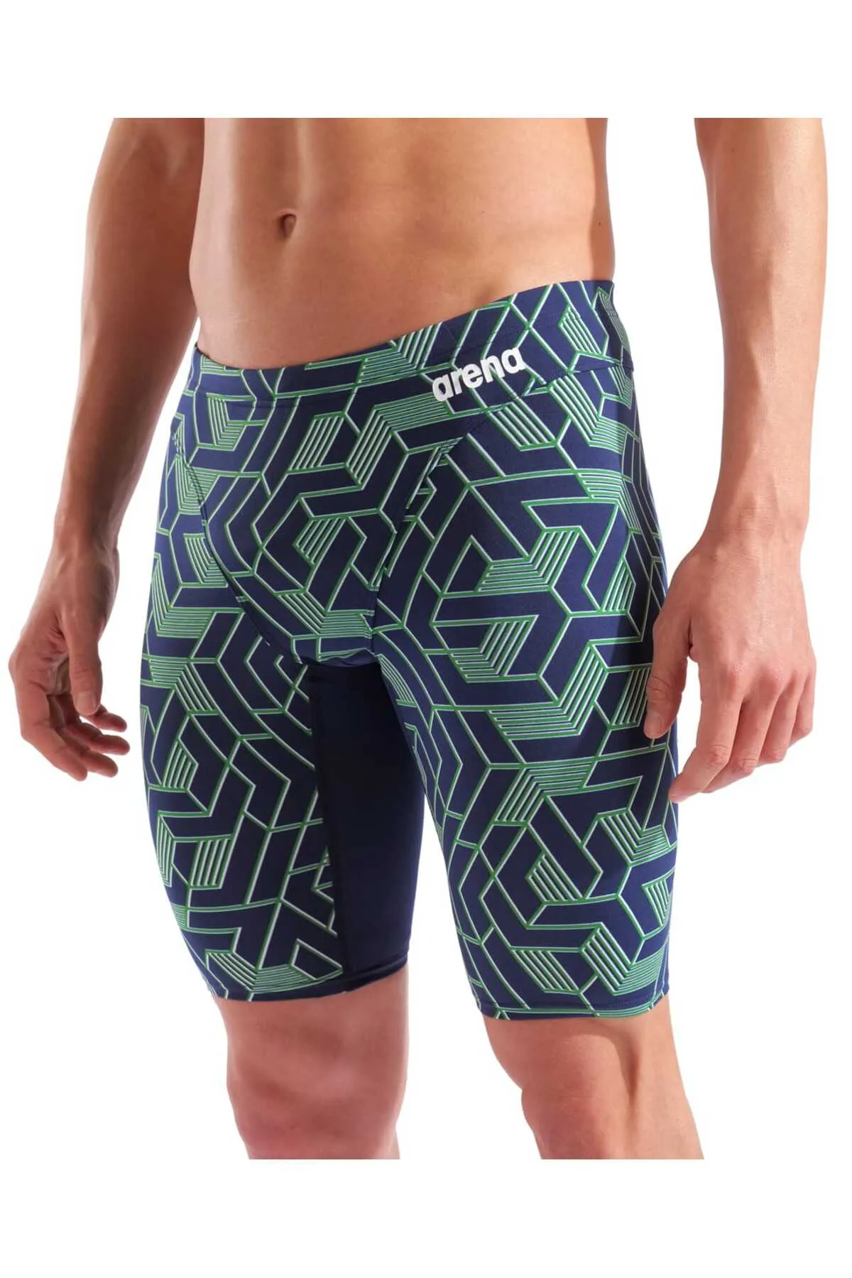 MEN'S ESCAPE SWIM JAMMER NAVY-TEAM BLUE GREEN — görsel 1