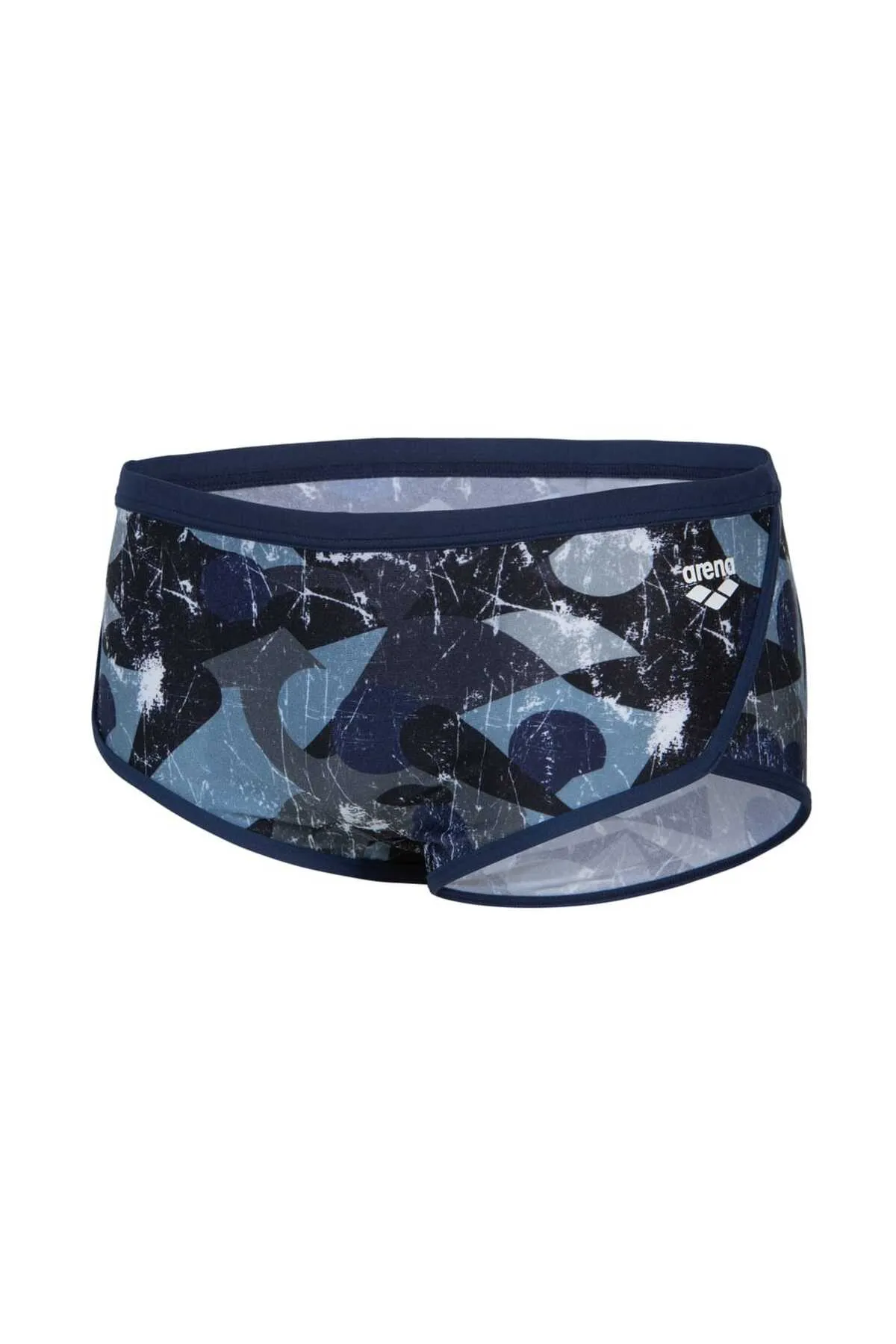MEN'S SCRATCHED SWIM LOW WAIST SHORT MULTI BLACK-NAVY — görsel 7