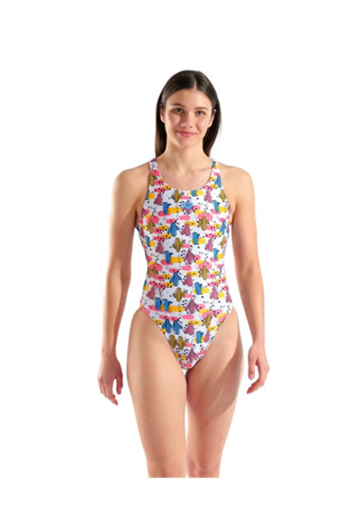 WOMEN'S DESERT SWIMSUIT SWIM TECH BACK KADIN YÜZÜCÜ MAYOSU(F BEDEN) — görsel 1