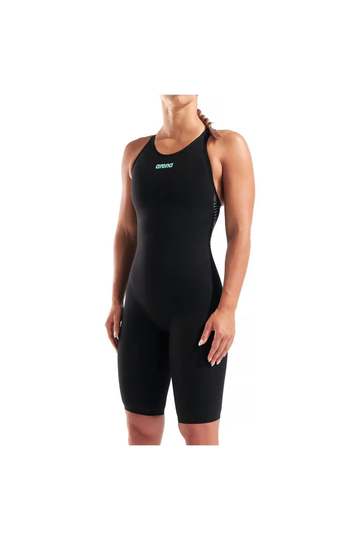 POWERSKIN VELOCE OB / BLACK-TEAL KADIN YÜZÜCÜ YARIŞ MAYOSU(F BEDEN) — görsel 3