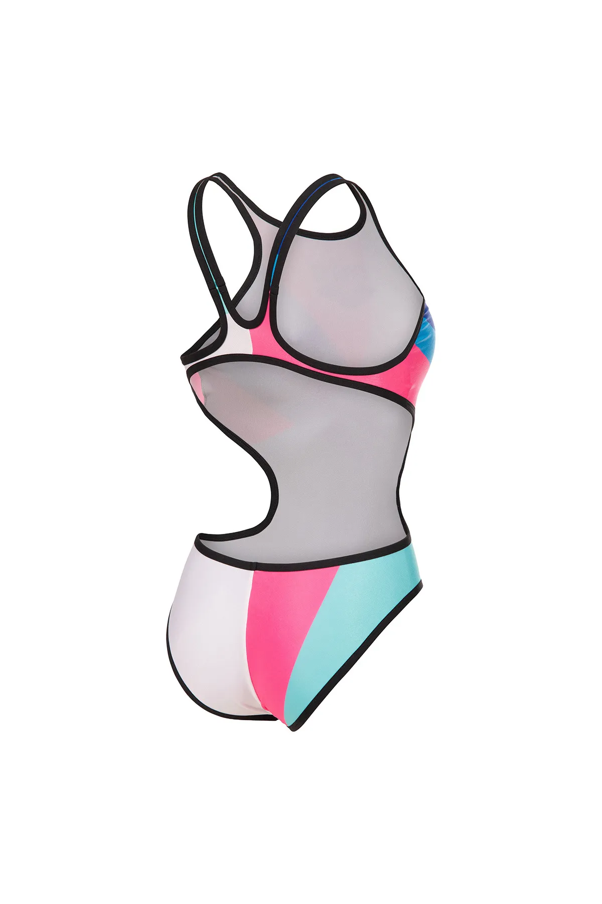 One Placement Swimsuit Tech Back Kadın Çok Renkli Yüzücü Mayo 010671505 — görsel 2
