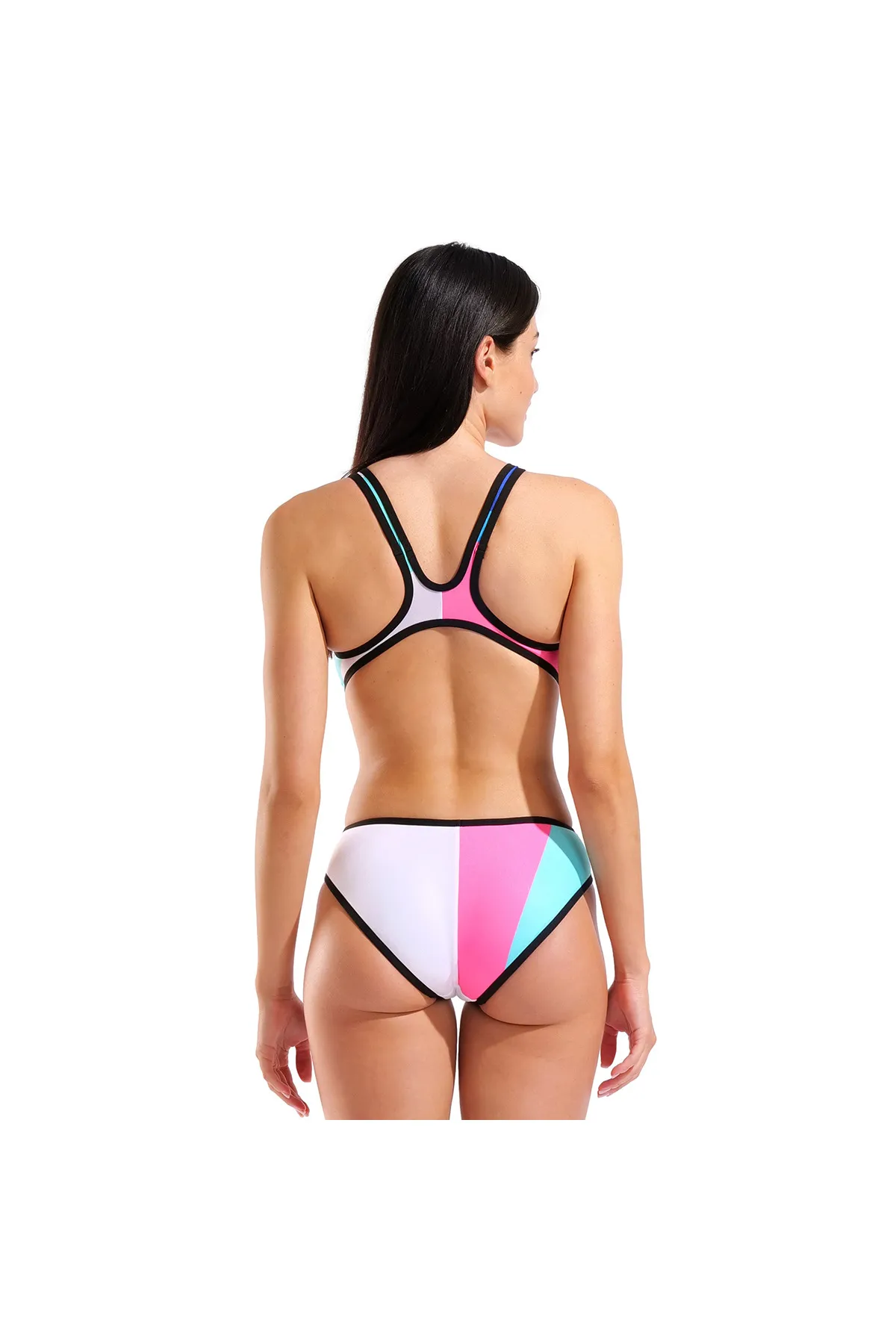 One Placement Swimsuit Tech Back Kadın Çok Renkli Yüzücü Mayo 010671505 — görsel 7