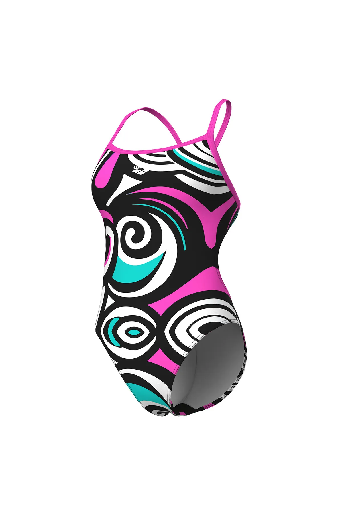 Illusion Swimsuit Challenge Back Kadın Çok Renkli Yüzücü Mayo 010736590 — görsel 3
