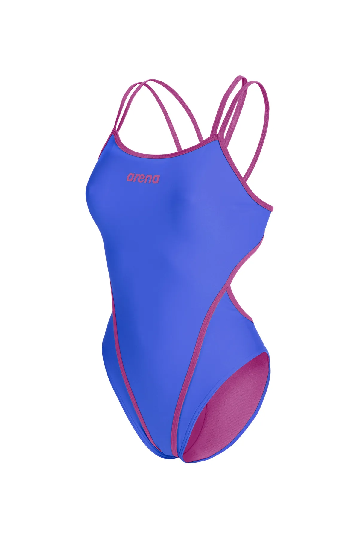 Solid Swimsuit Double Cross Back Kadın Yüzücü Mayo(010268565) — görsel 10