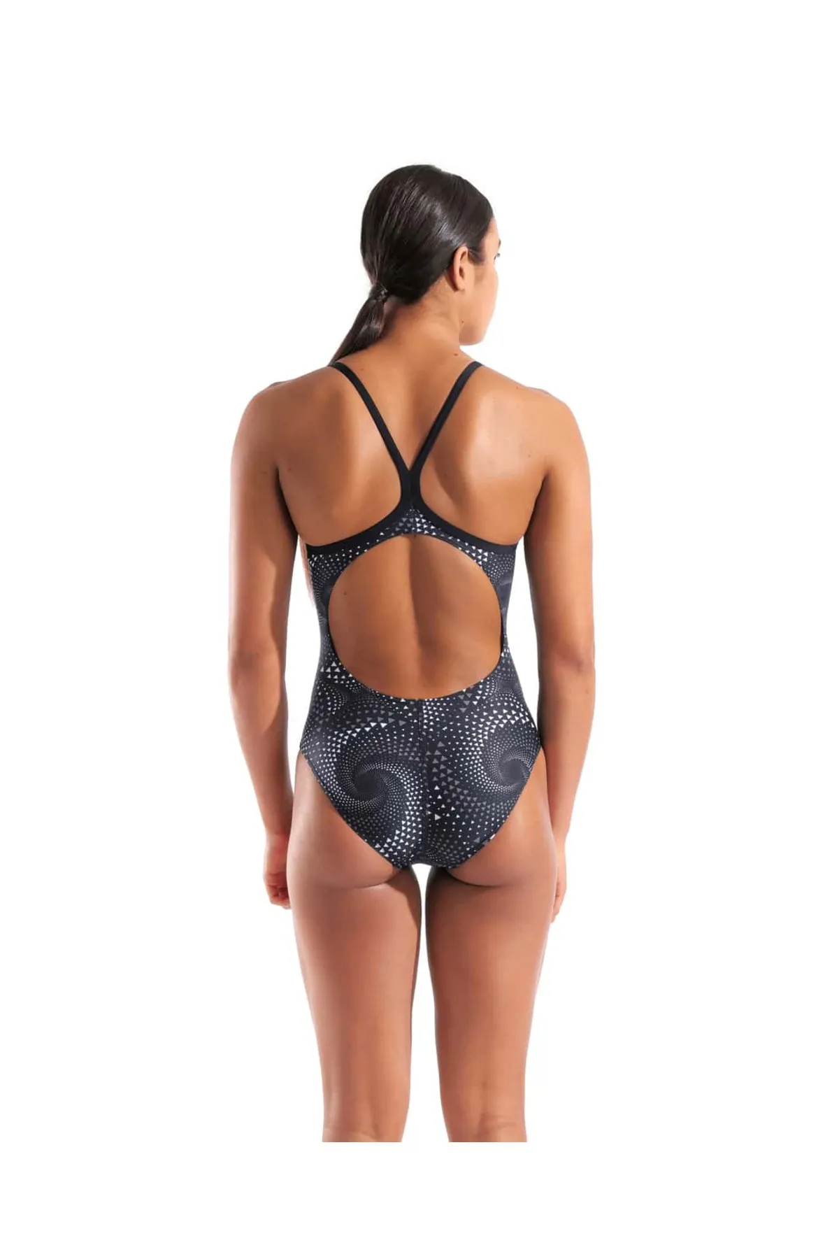 WOMEN'S FIREFLOW SWIMSUIT LIGHTDROP BACK BLACK-TEAM BLACK — görsel 4