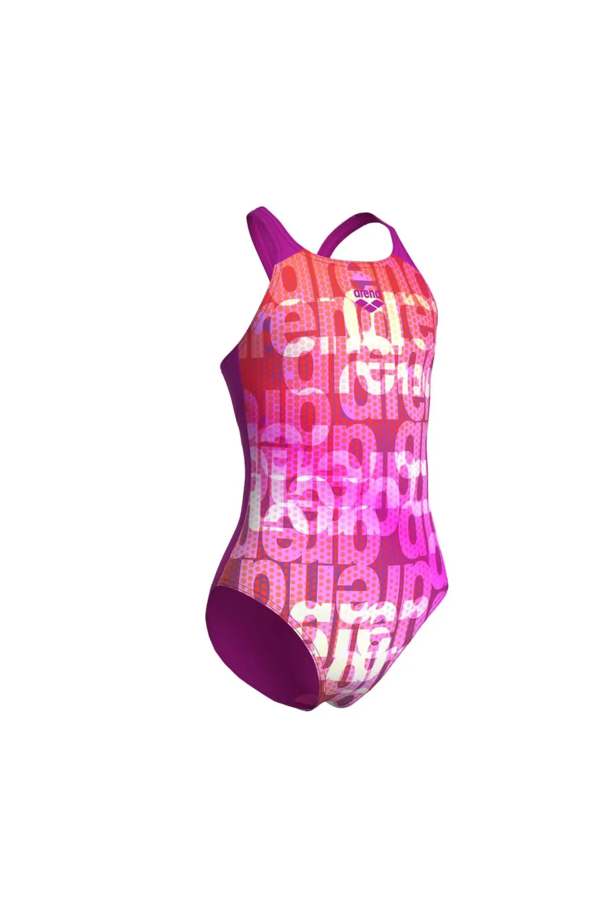 G MULTI COLOURS SWIMSUIT V BACK PINK MULTI-VERY FUCHSIA — görsel 7