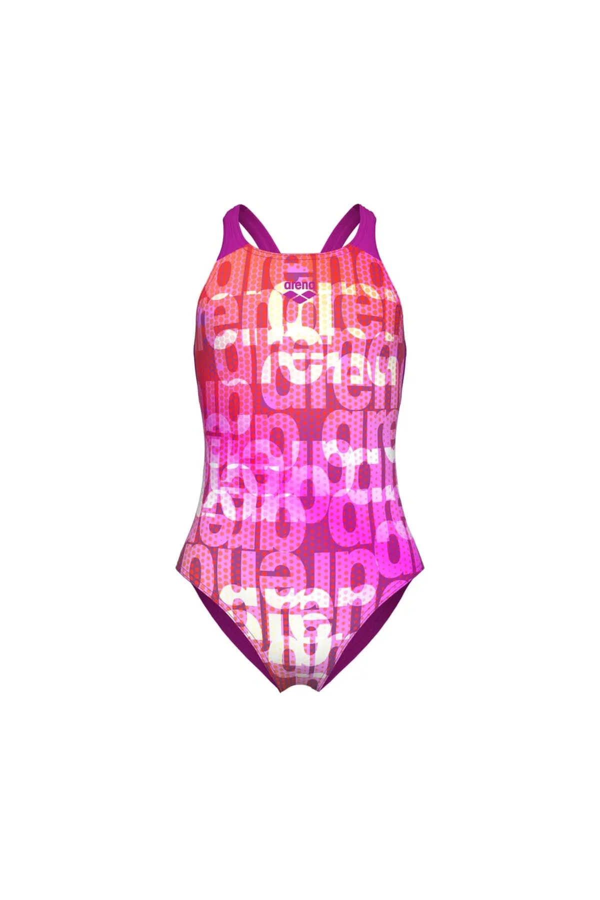 G MULTI COLOURS SWIMSUIT V BACK PINK MULTI-VERY FUCHSIA — görsel 6
