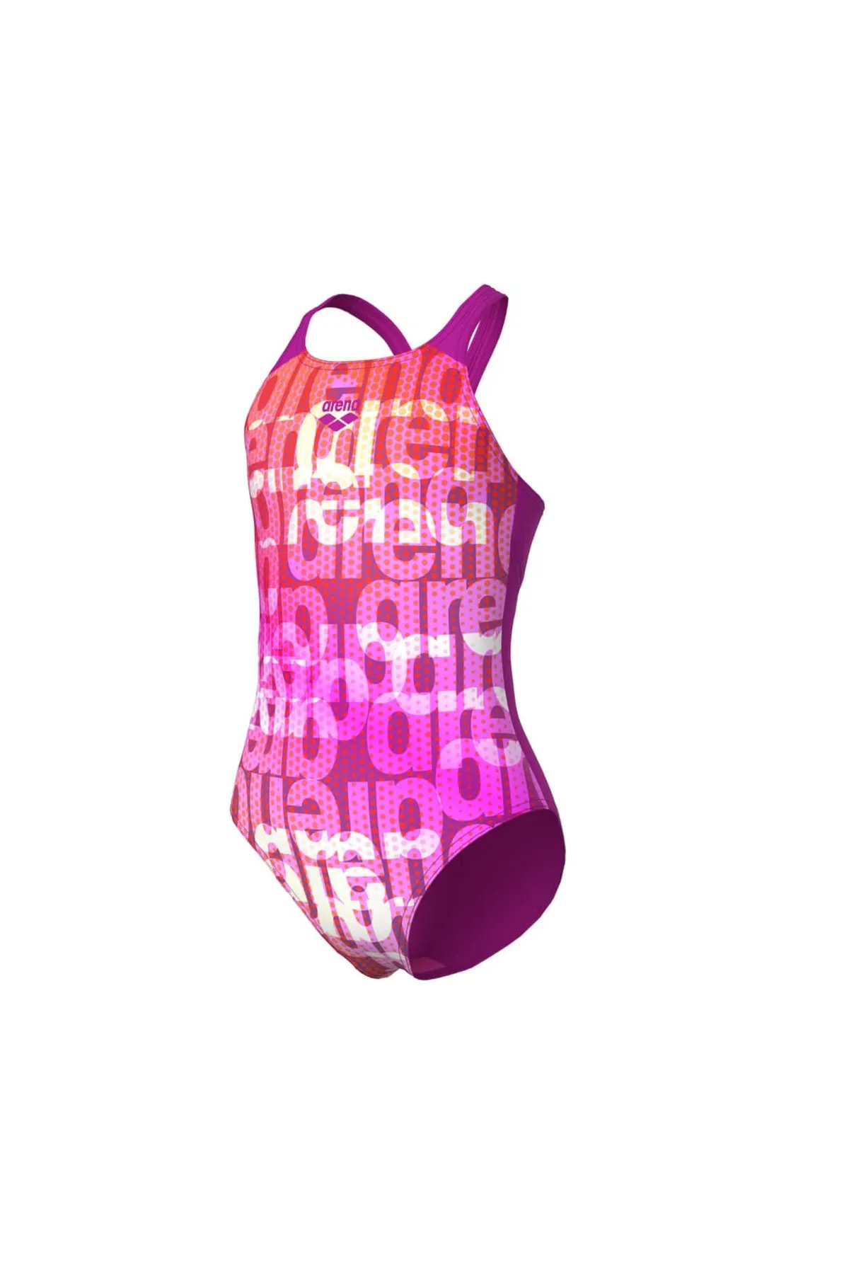 G MULTI COLOURS SWIMSUIT V BACK PINK MULTI-VERY FUCHSIA — görsel 8