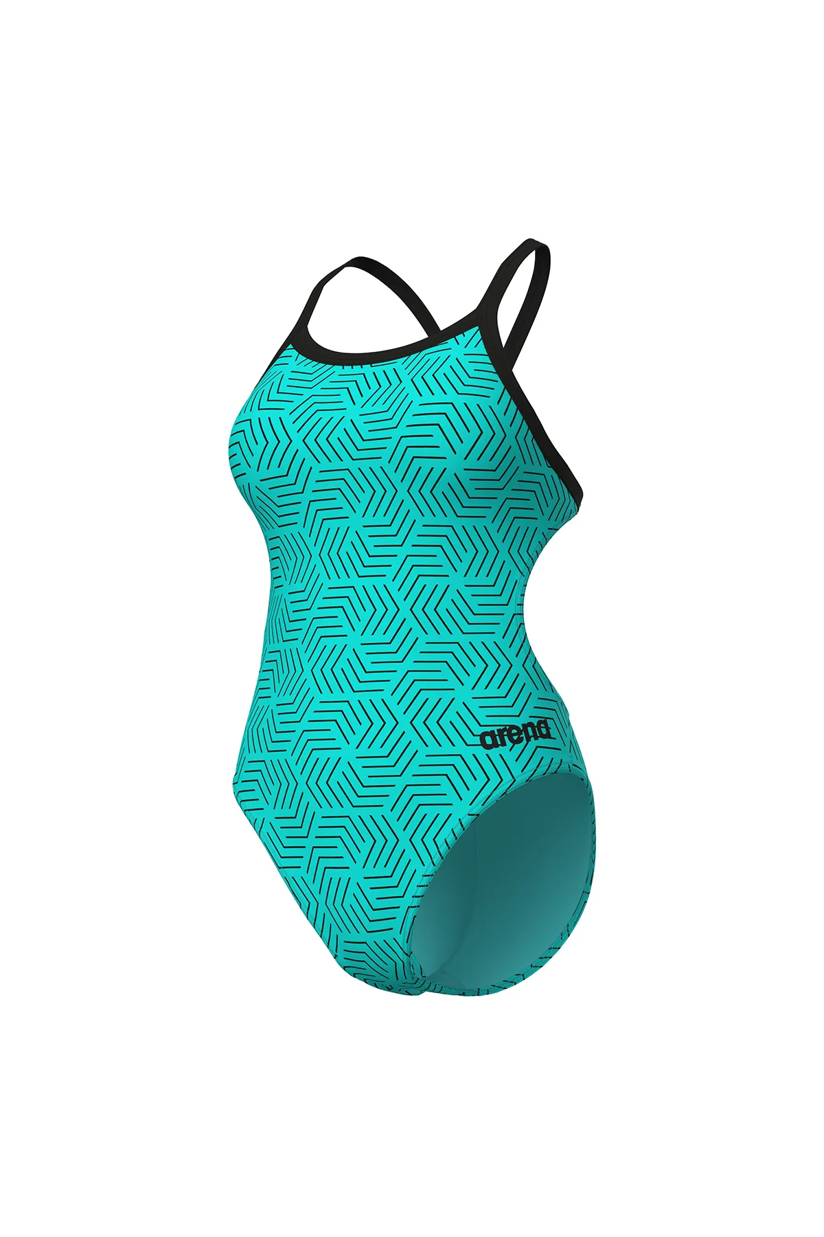 Allover Swimsuit Challenge Back Kadın Mavi Yüzücü Mayo 011886850 — görsel 3