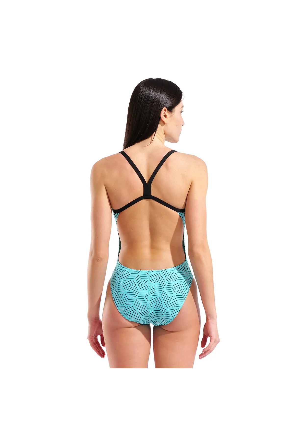Allover Swimsuit Challenge Back Kadın Mavi Yüzücü Mayo 011886850 — görsel 7