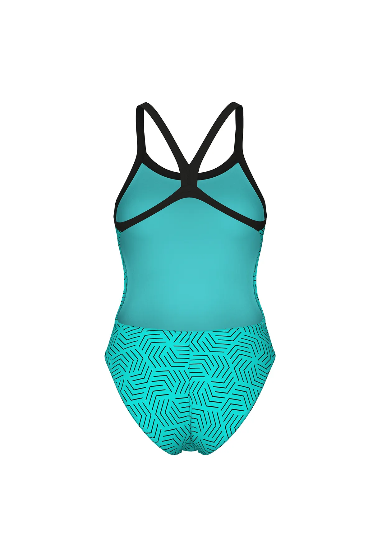 Allover Swimsuit Challenge Back Kadın Mavi Yüzücü Mayo 011886850 — görsel 2
