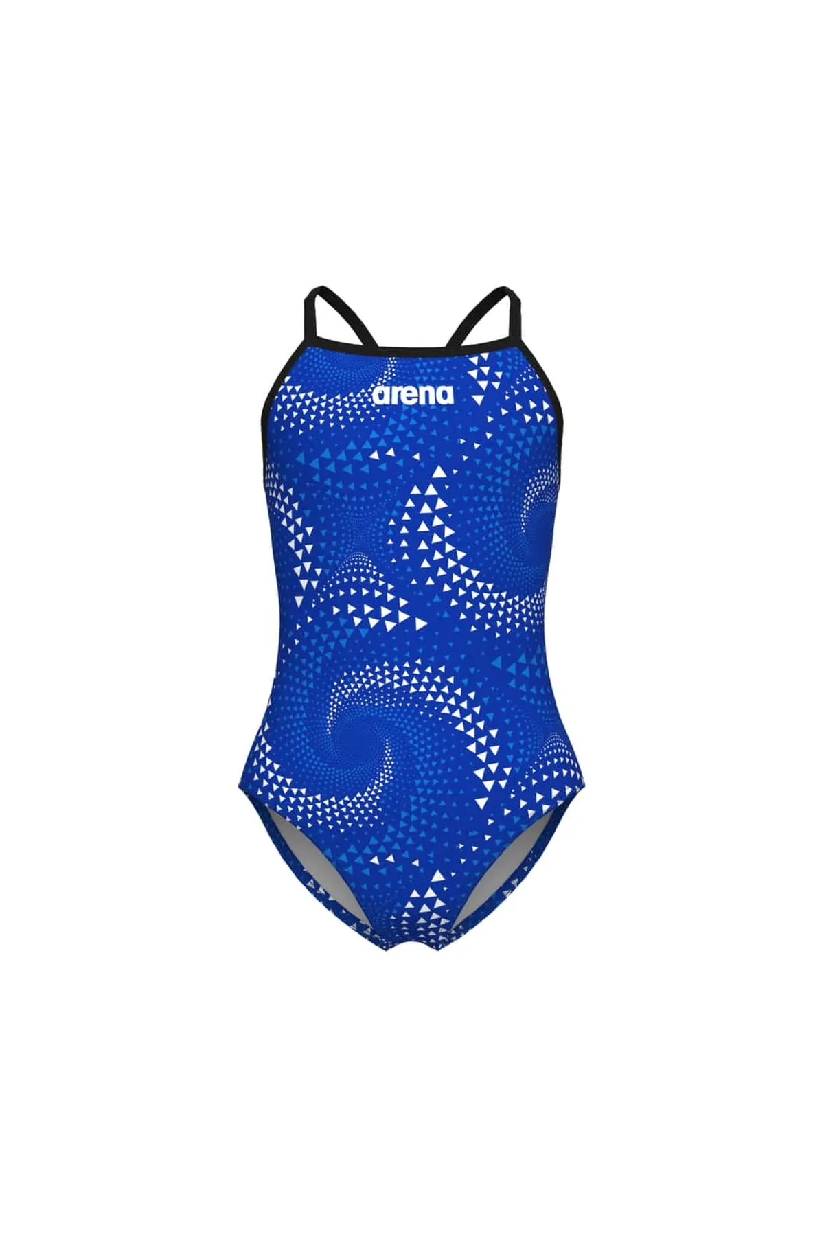 GIRL'S FIREFLOW SWIMSUIT LIGHTDROP BACK BLACK-TEAM ROYAL — görsel 6