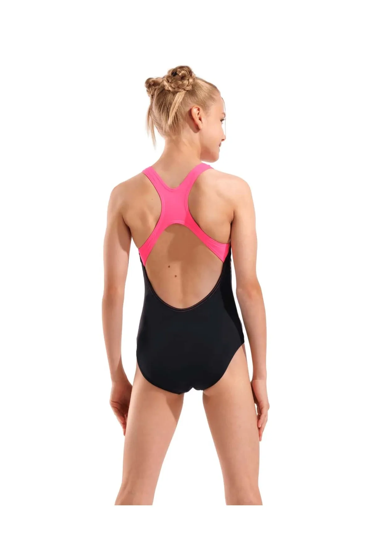 G DOTS SWIMSUIT SWIM PRO BACK BLACK MULTI-BLACK-SHOCKING PINK — görsel 4