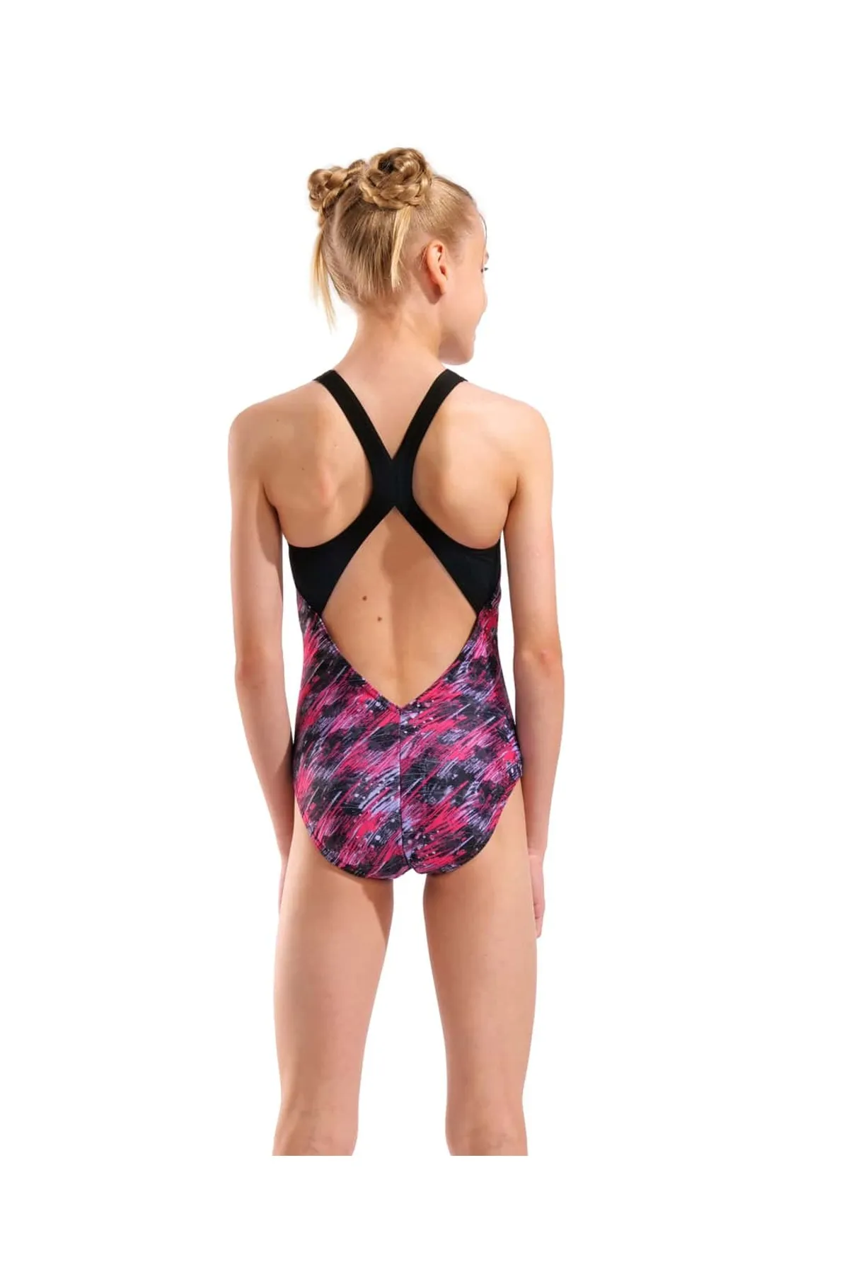 G DRAFT SWIMSUIT V BACK L BLACK MULTI-BLACK — görsel 4