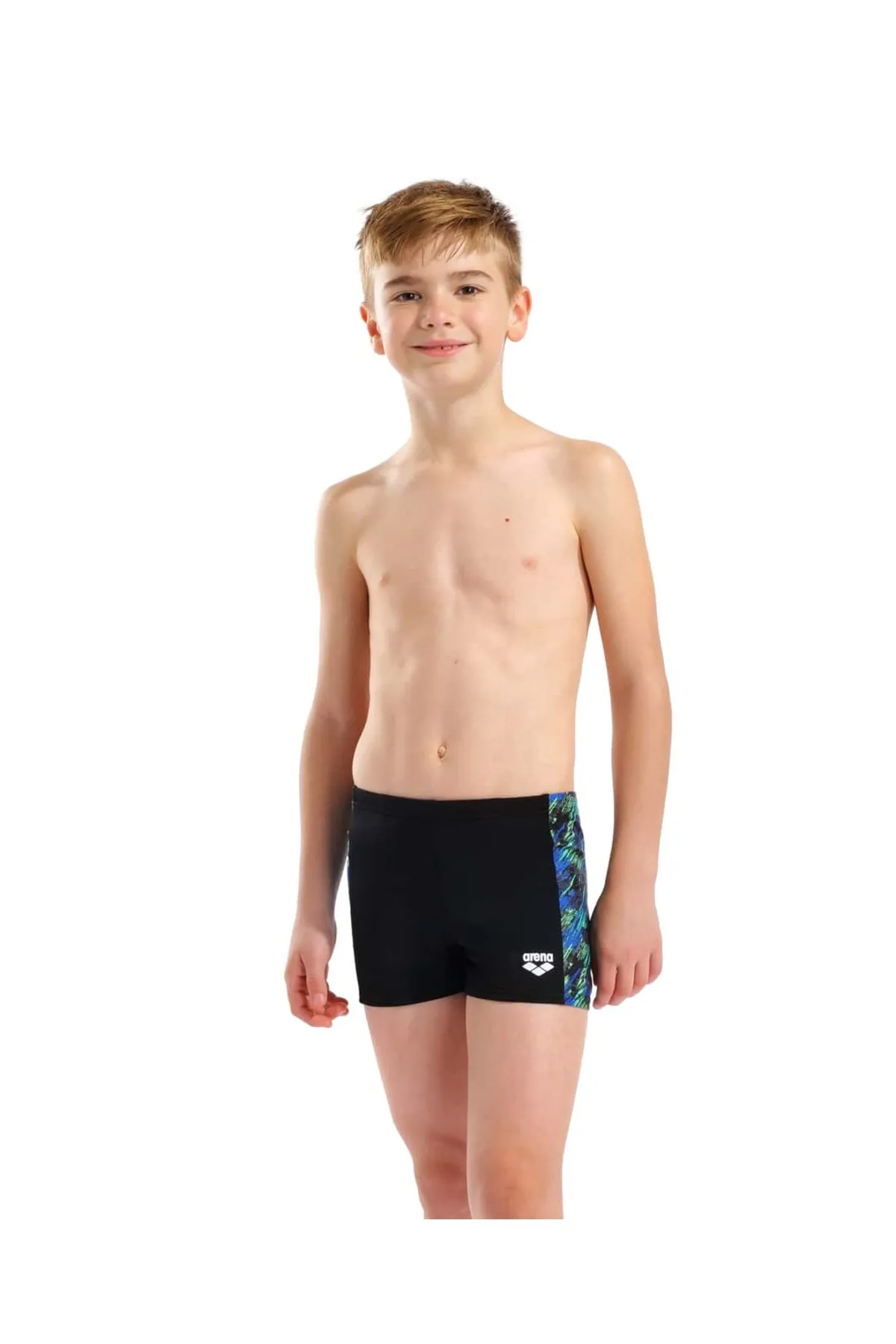 B DRAFT SWIM SHORT BLACK-BLUE MULTI — görsel 5