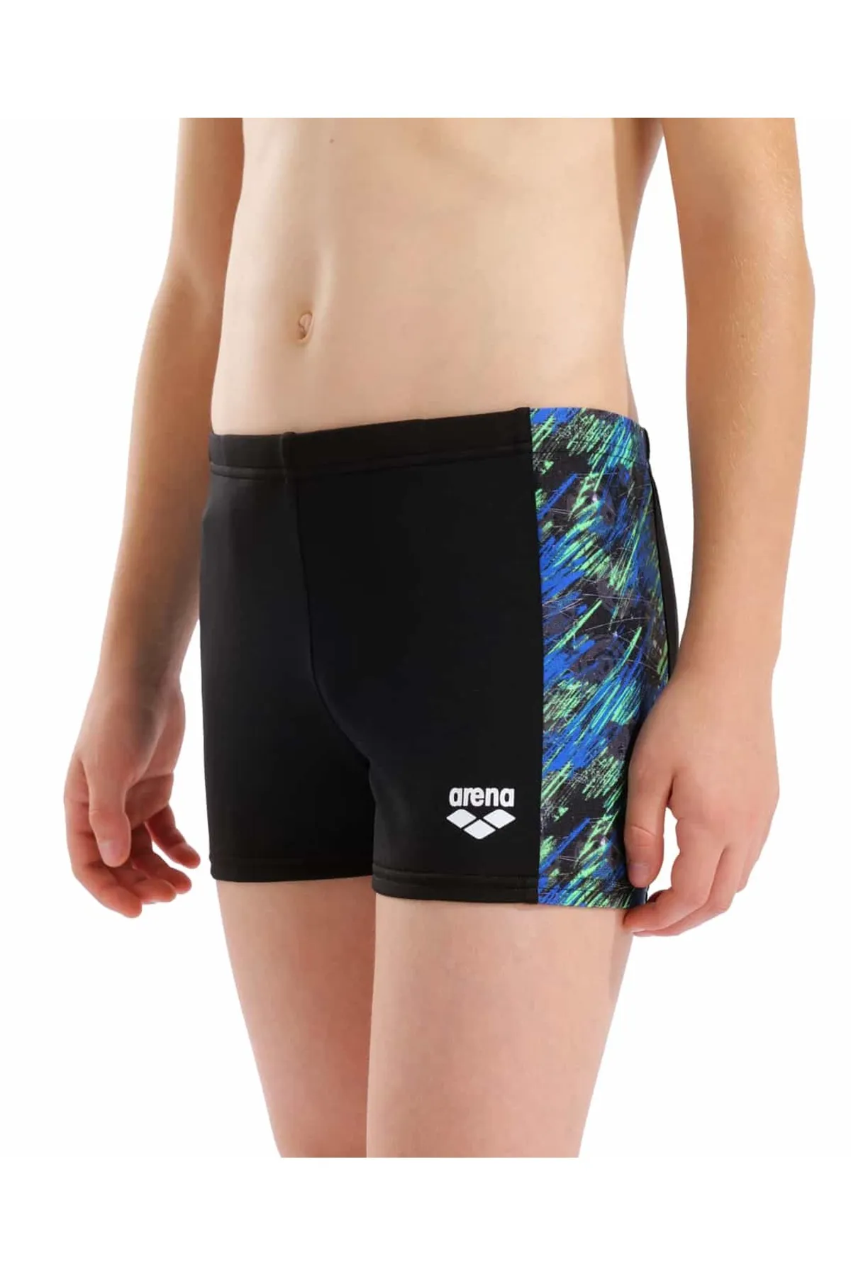 B DRAFT SWIM SHORT BLACK-BLUE MULTI — görsel 2