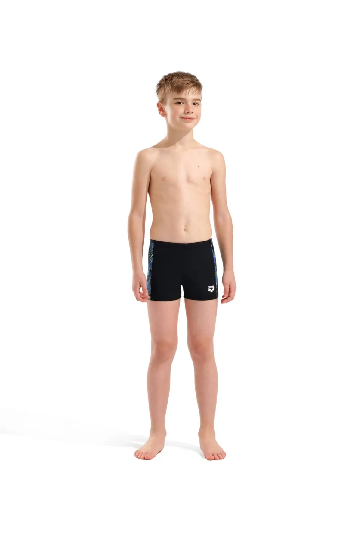 B DRAFT SWIM SHORT BLACK-BLUE MULTI — görsel 3