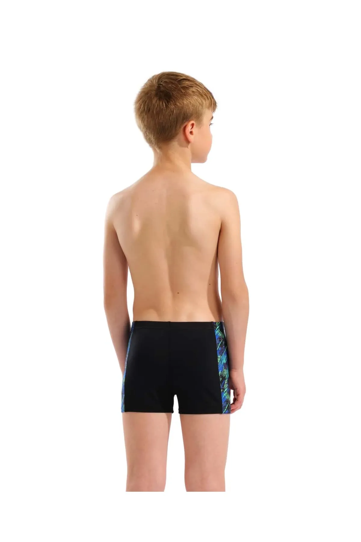 B DRAFT SWIM SHORT BLACK-BLUE MULTI — görsel 4