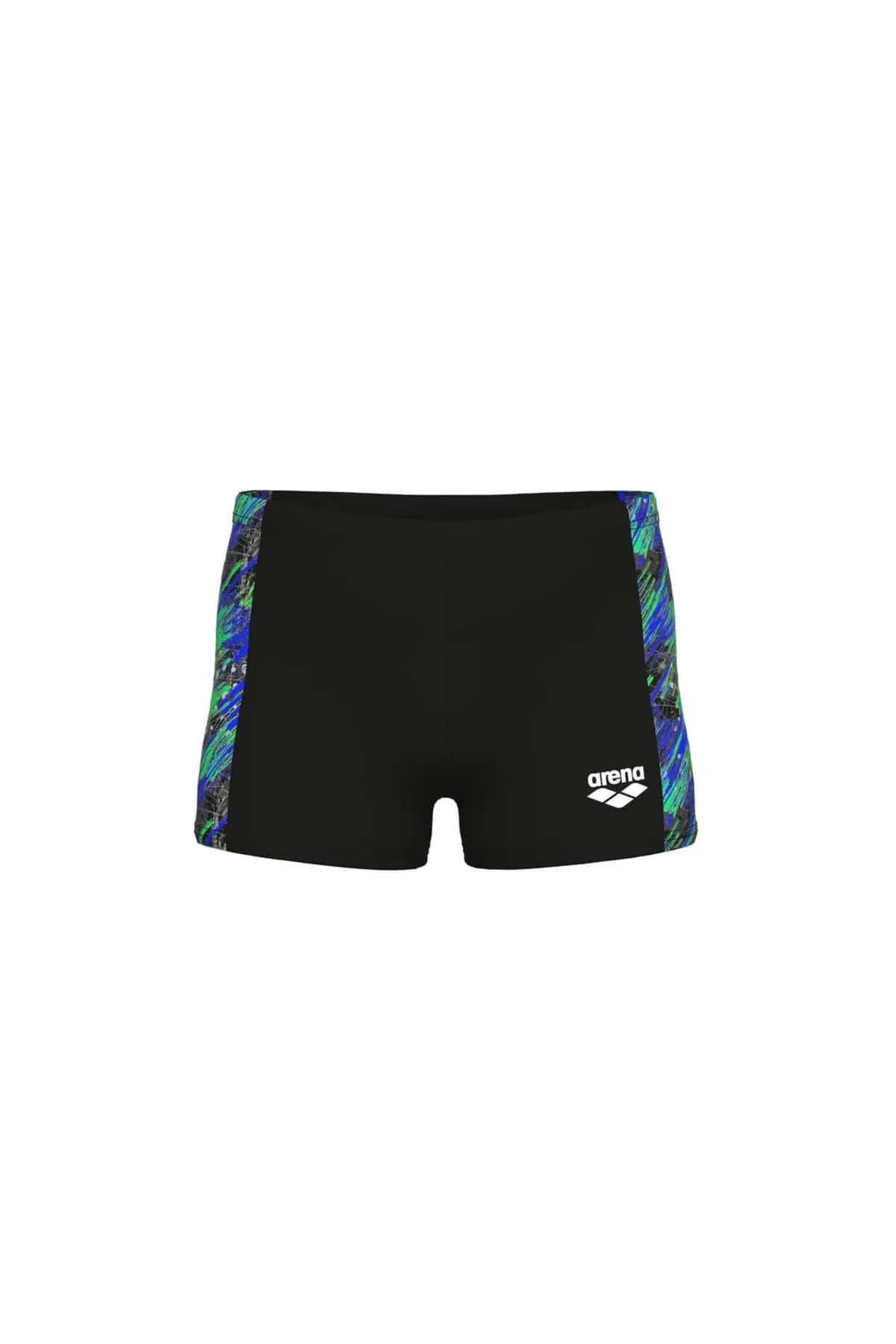 B DRAFT SWIM SHORT BLACK-BLUE MULTI — görsel 1