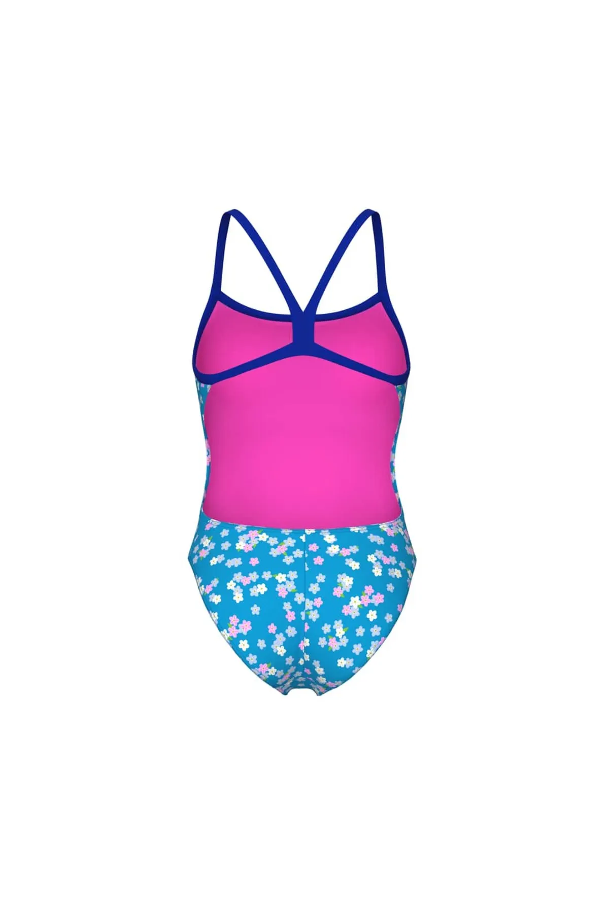 W FLOWERS SWIMSUIT CHALLENGE BACK BLUE MULTI-NEON BLUE — görsel 5