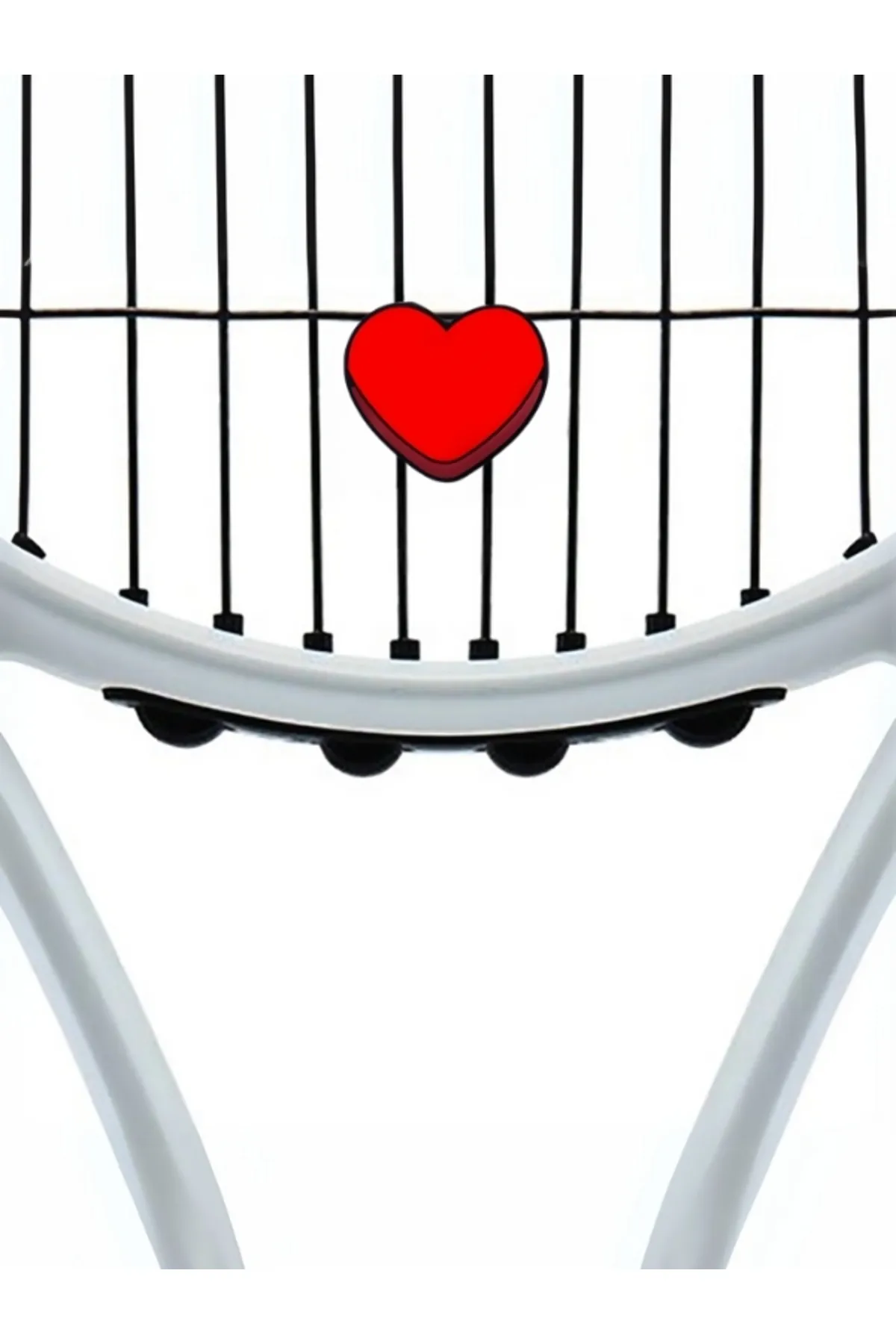 Tenis Titreşim Engelleyici Kırmızı Kalp